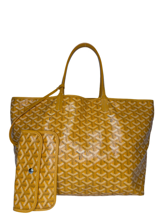 Goyard Saint Louis PM Goyardine Yellow Tote Bag