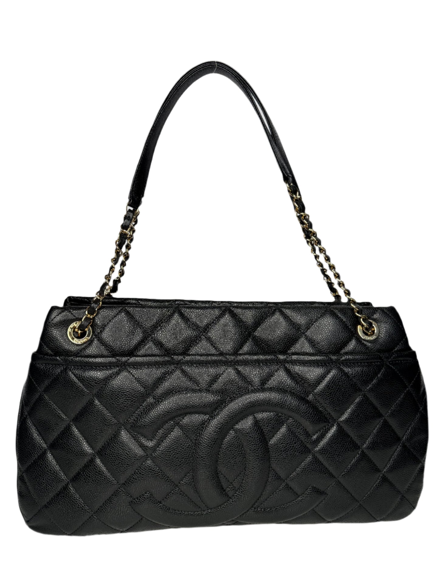 Chanel CC Grand Caviar Quilted Shopping Timeless Tote