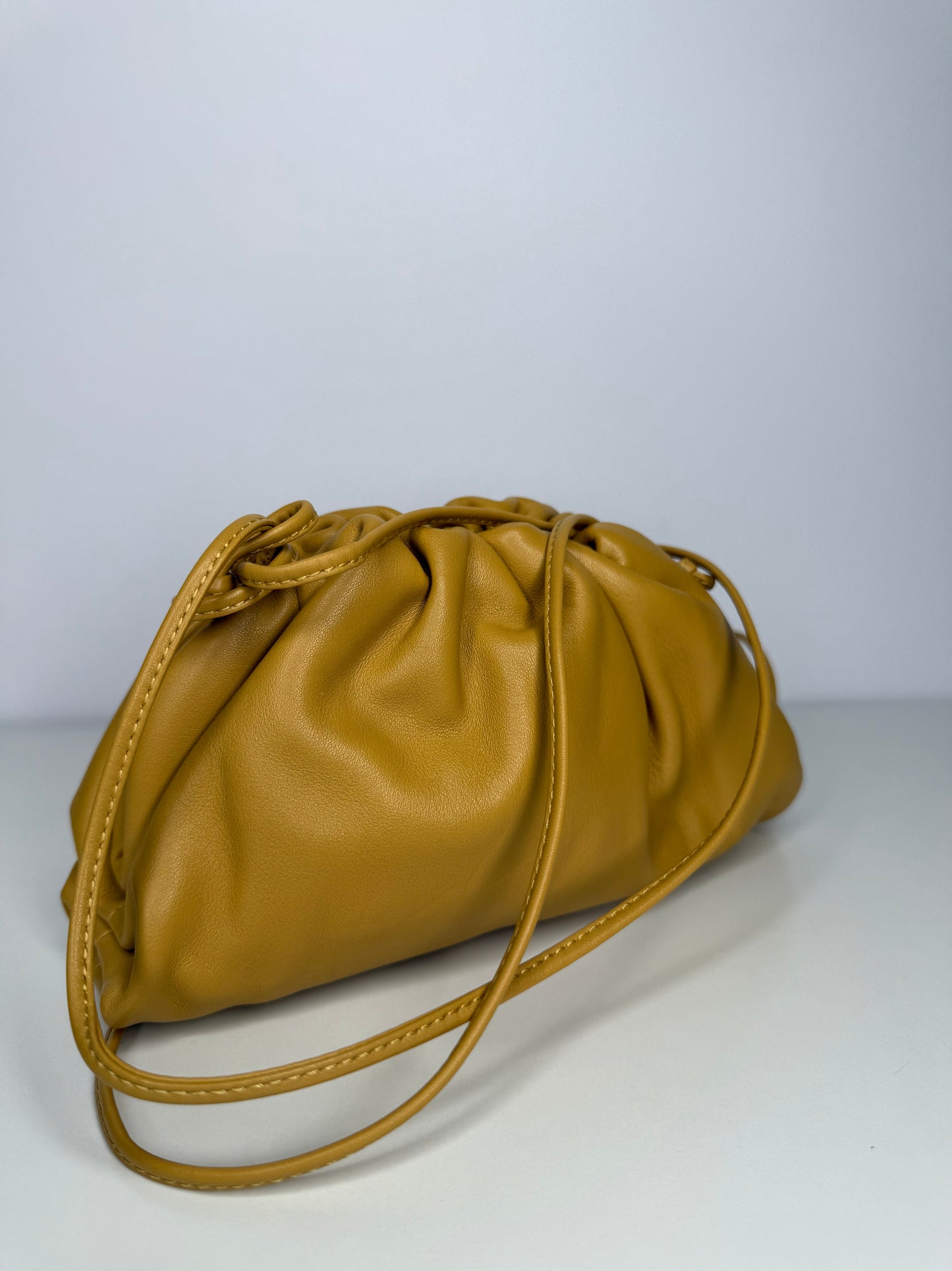 Bottega Veneta Butter Calfskin The Mini Pouch Butterscotch