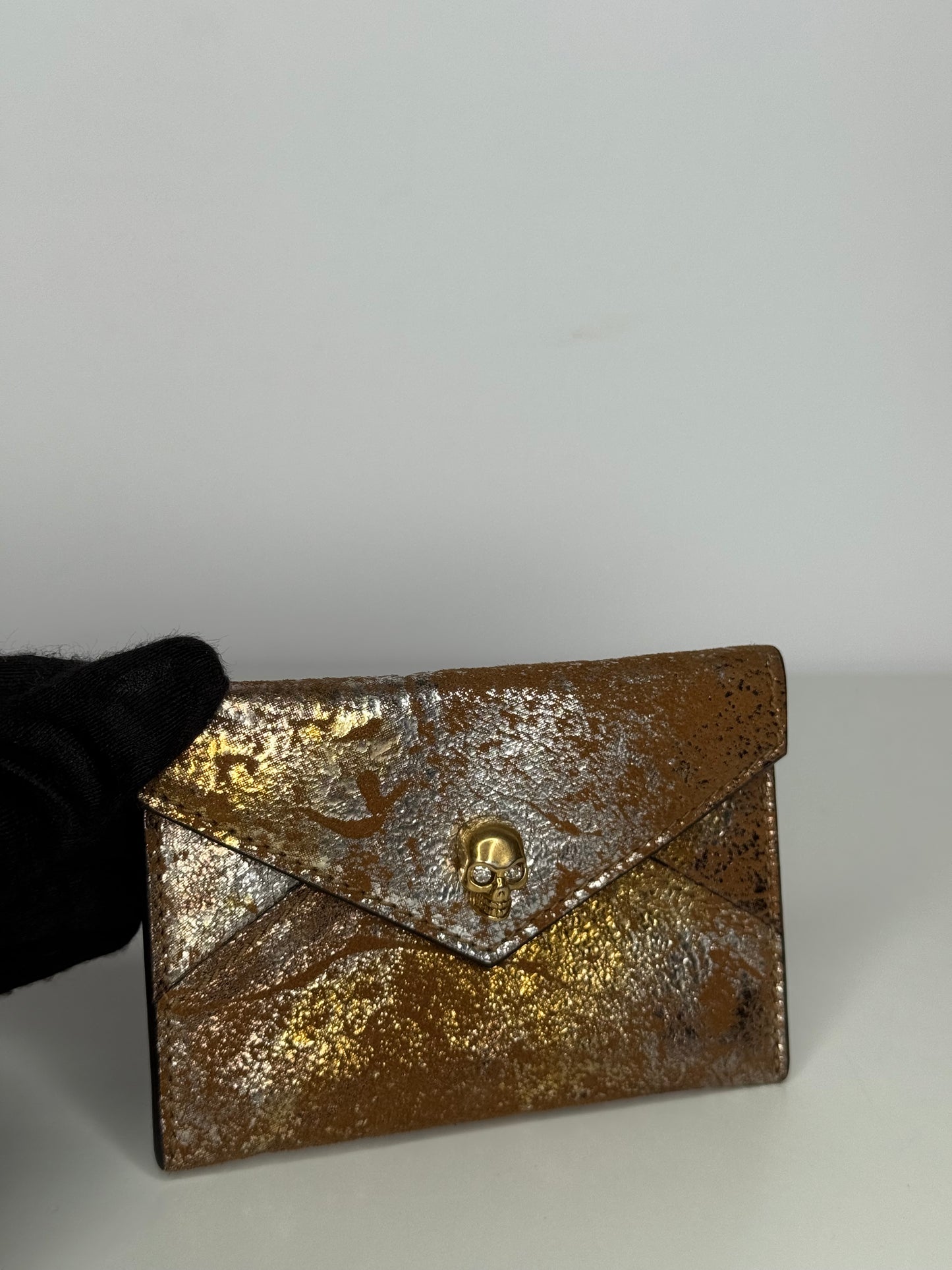Alexander McQueen Skull Leather Card Case