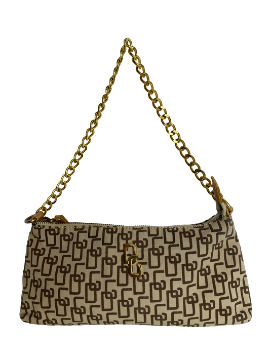 Dolce Gabbana Vintage DG Monogram Pochette Beige