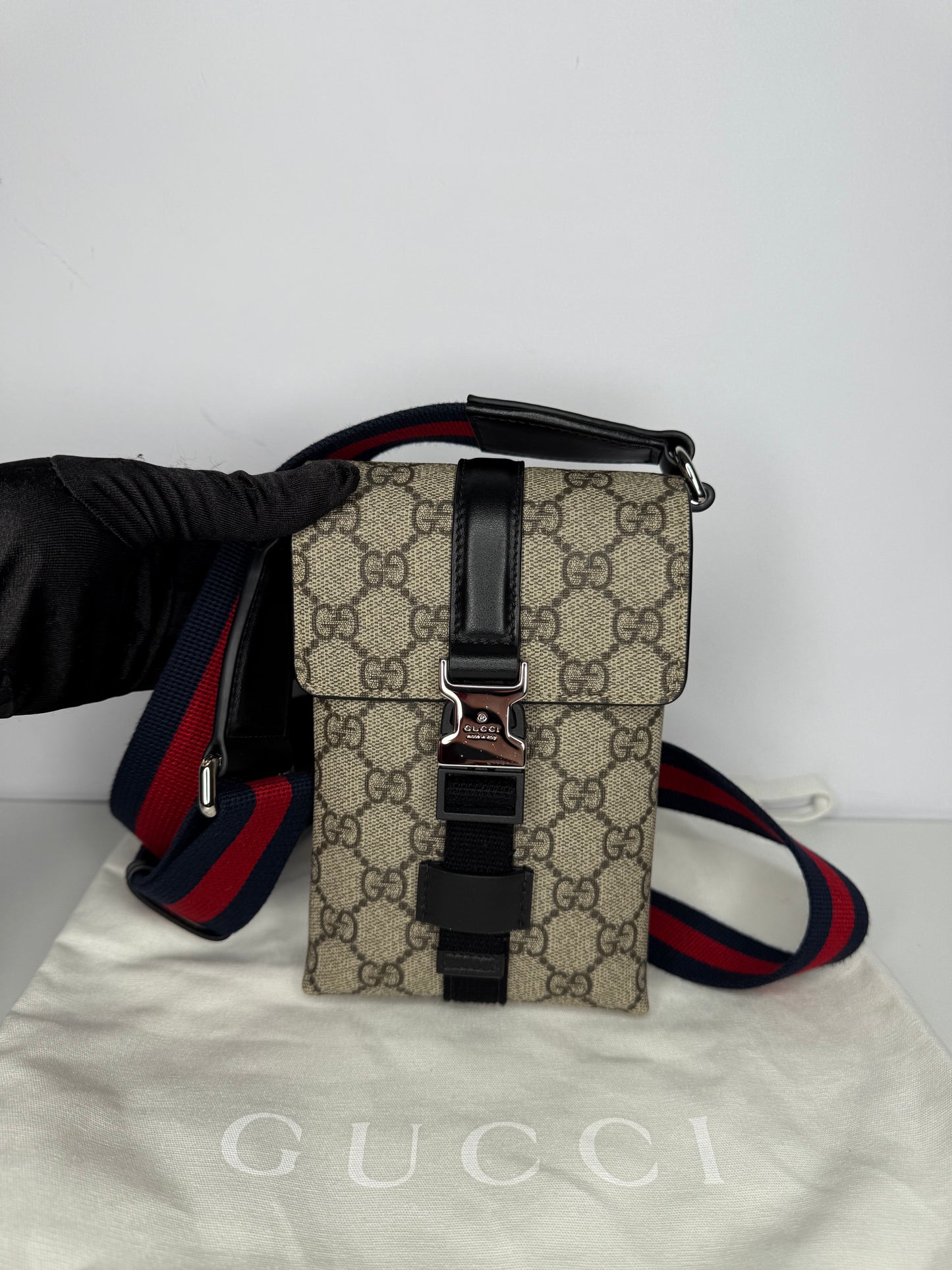 Gucci Super Mini GG Supreme Canvas Men's Bag