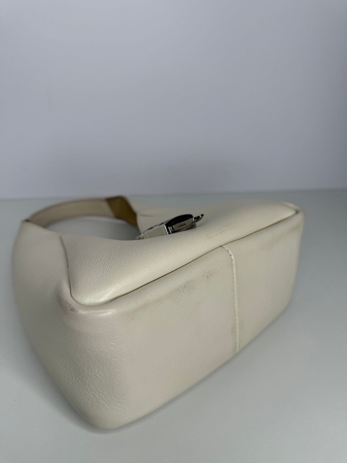 Givenchy Mini G-Hobo Ivory Calf Leather