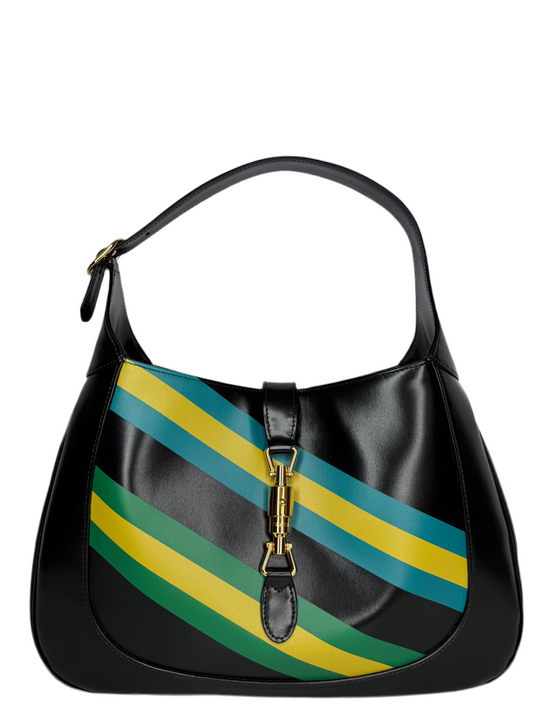 Gucci Jackie 1961 Centum Geometric Limited Edition Black Hobo Bag