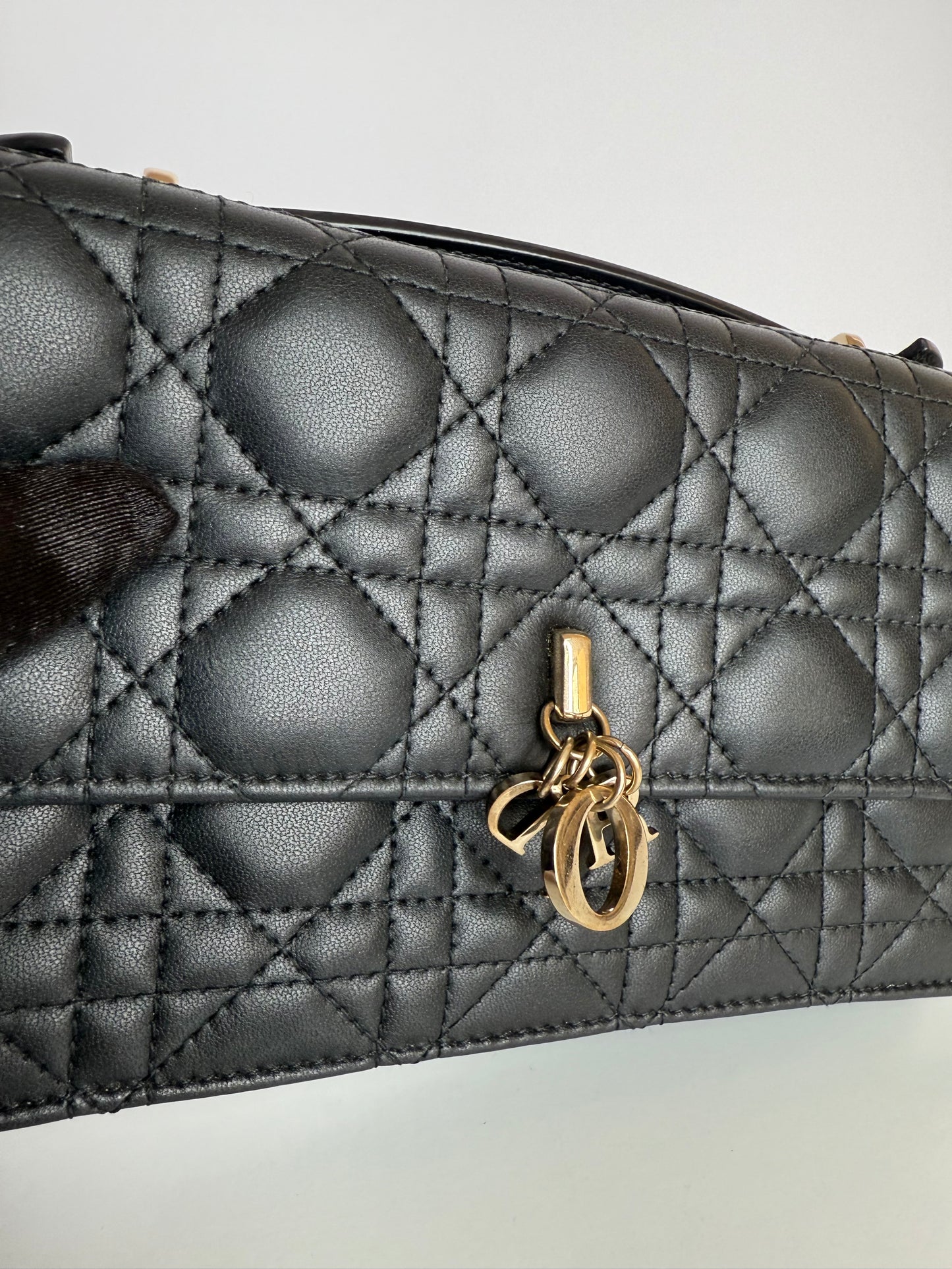 Dior My Dior Mini Bag Black Cannage Lambskin