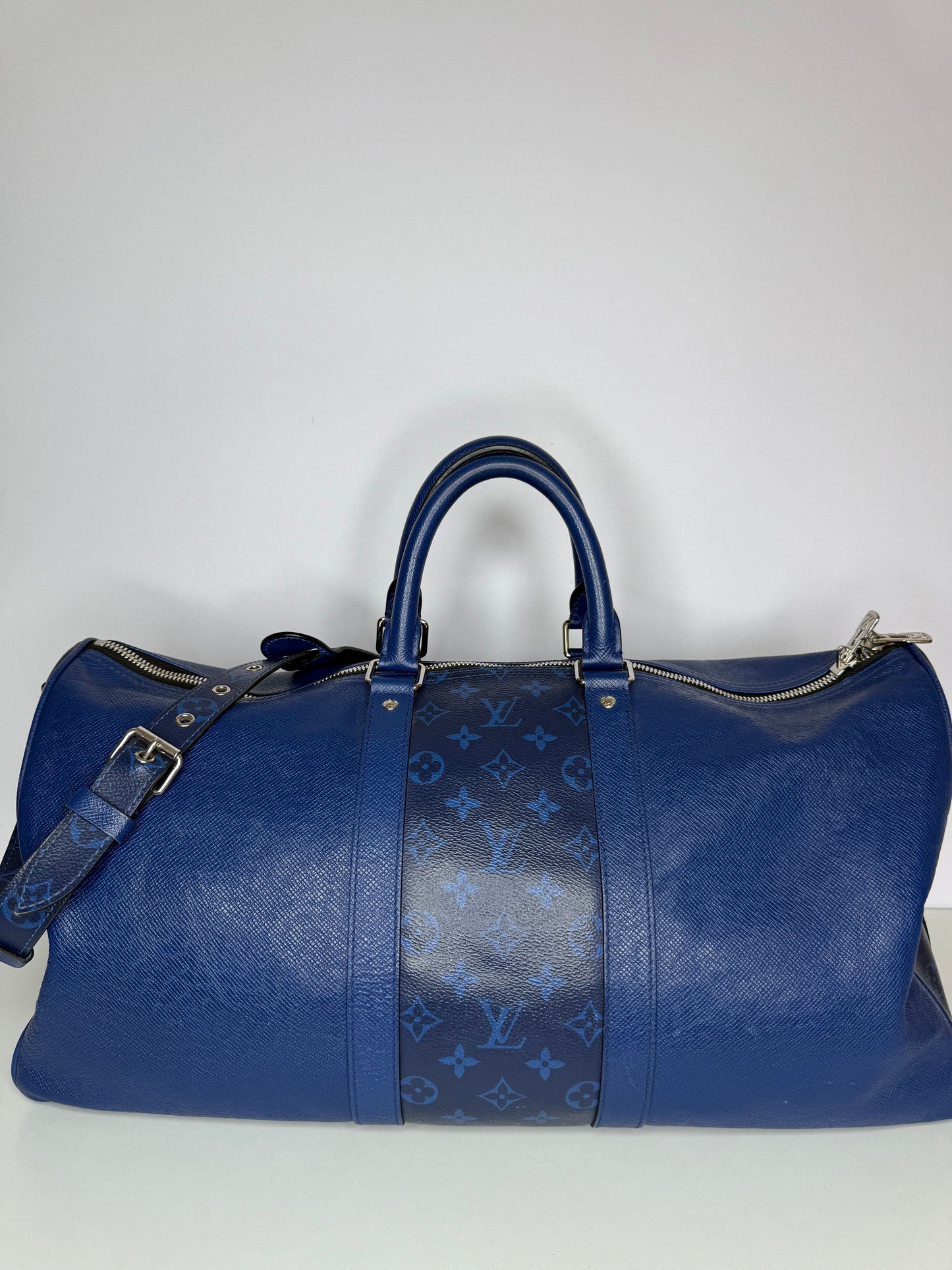 Louis Vuitton Keepall Bandoulière 50 Cobalt Taigarama
