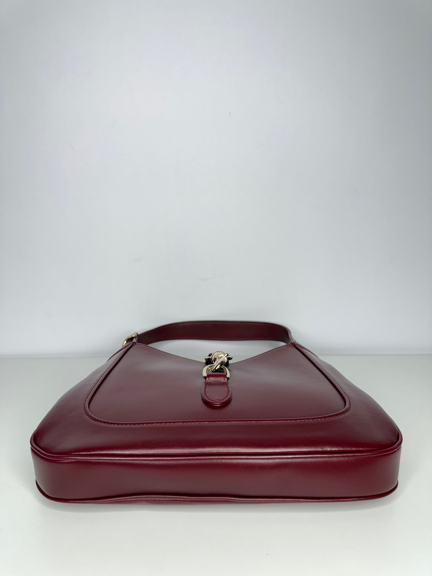 Gucci Jackie 1961 Small Shoulder Bag Gucci Rosso Ancora Leather