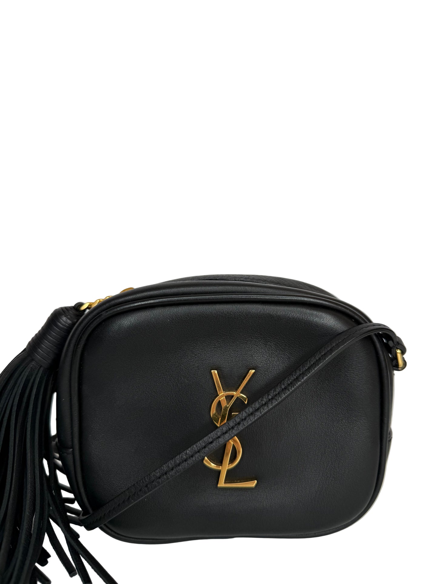 Saint Laurent Blogger Black Leather Crossbody Bag