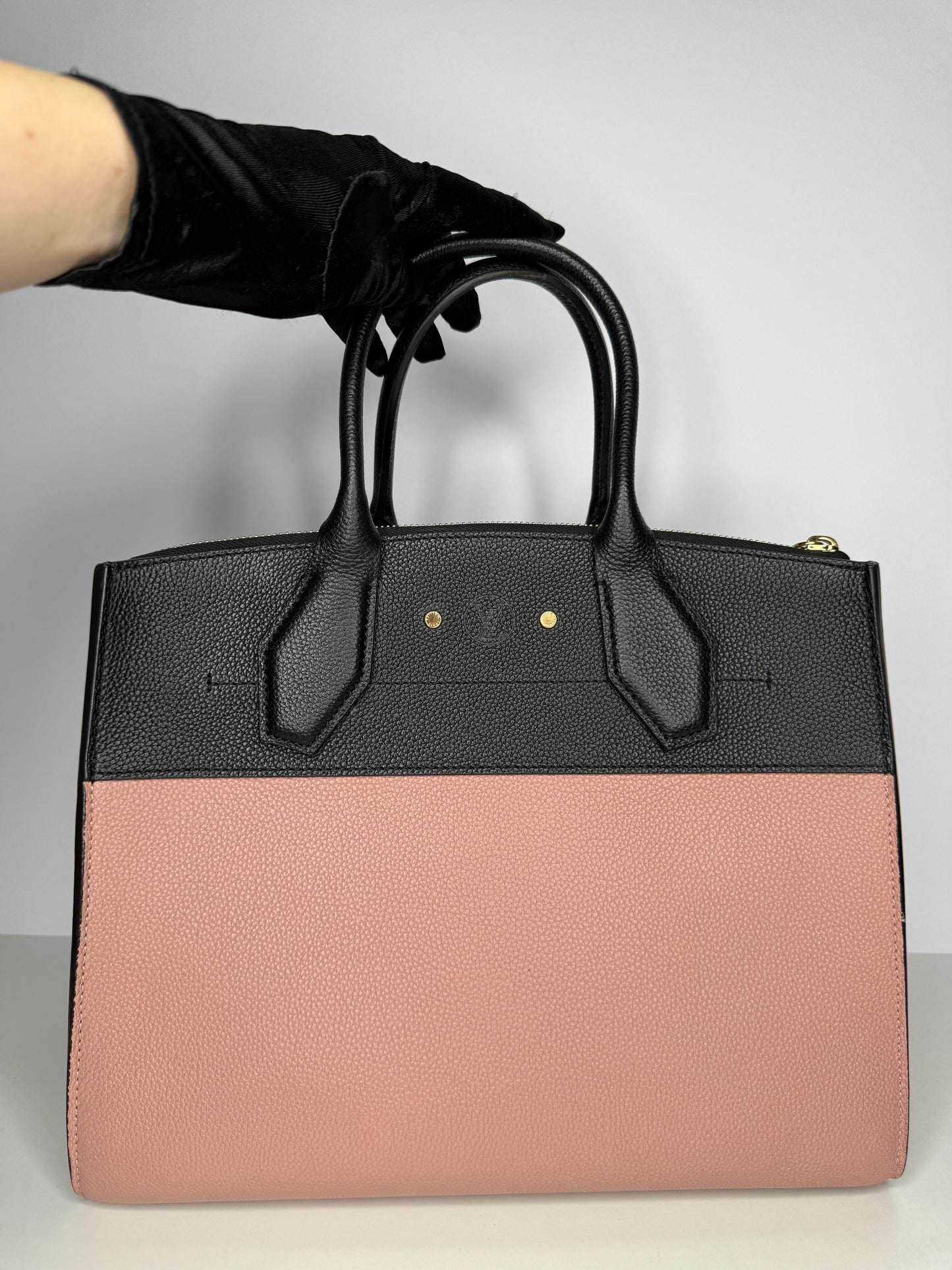 Louis Vuitton City Steamer MM Handbag Pink Noir