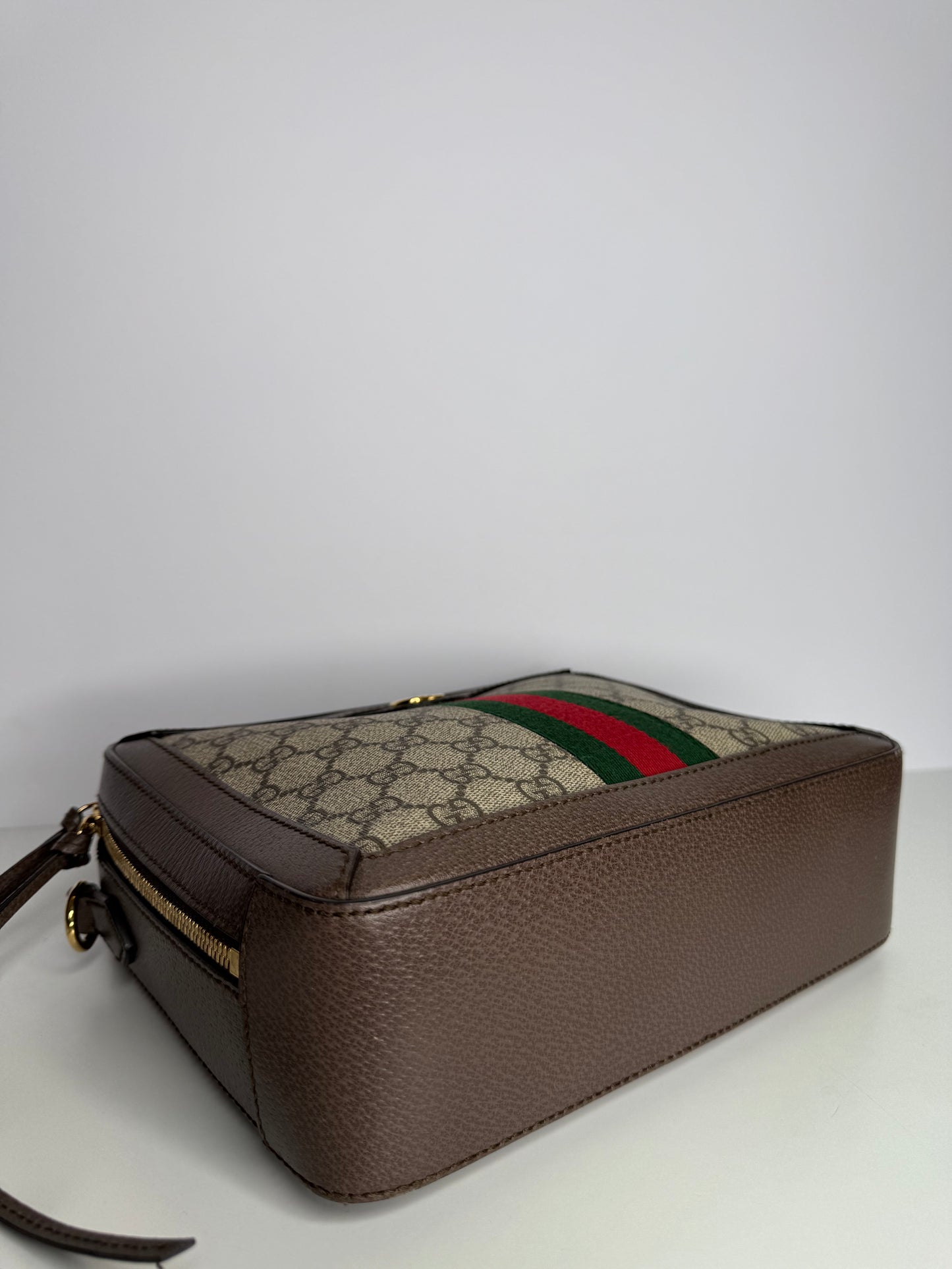 Gucci Ophidia GG Supreme Canvas and Leather Top Handle Bag