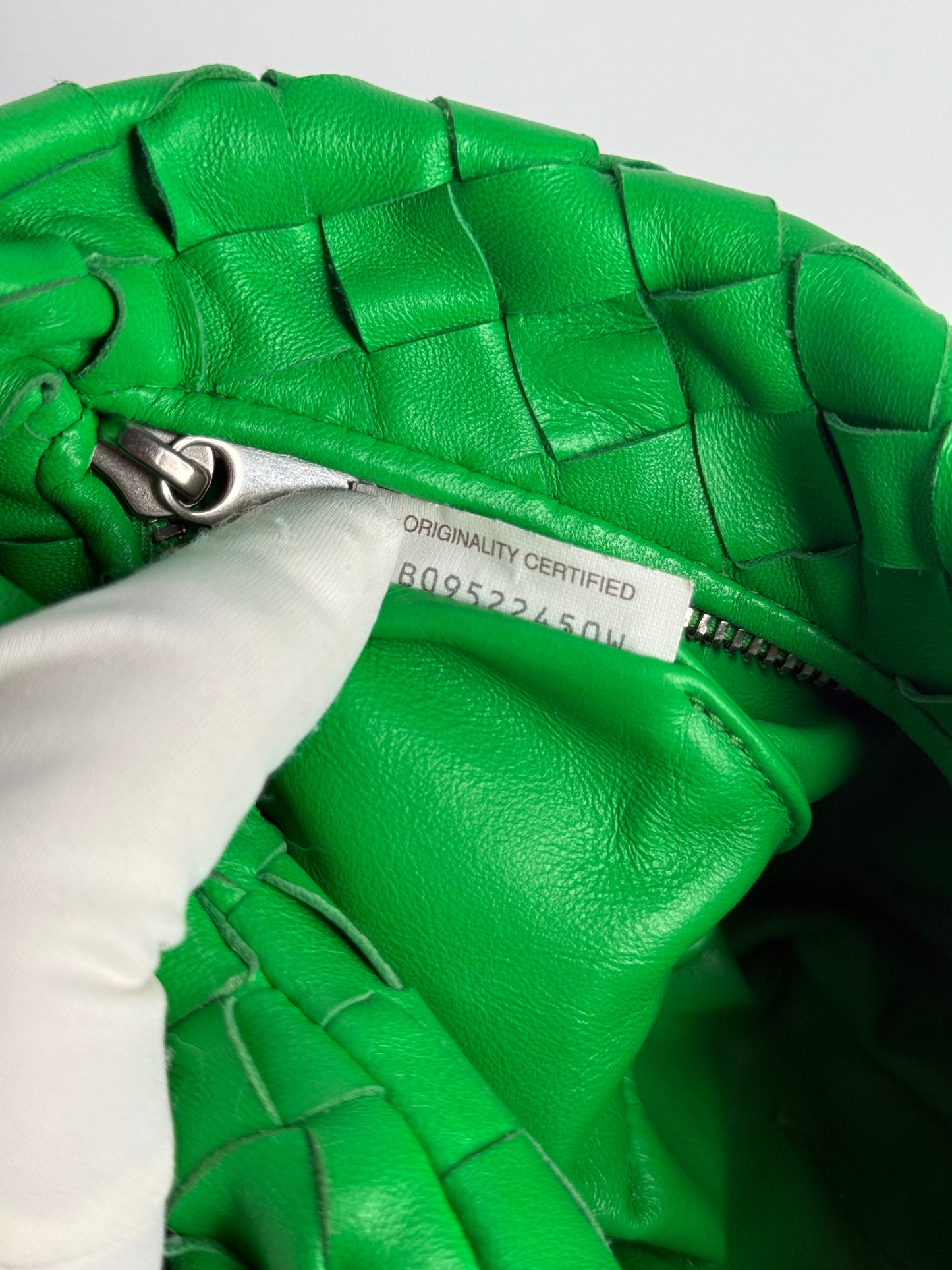 Bottega Veneta Mini Jodie Parakeet Nappa Intrecciato