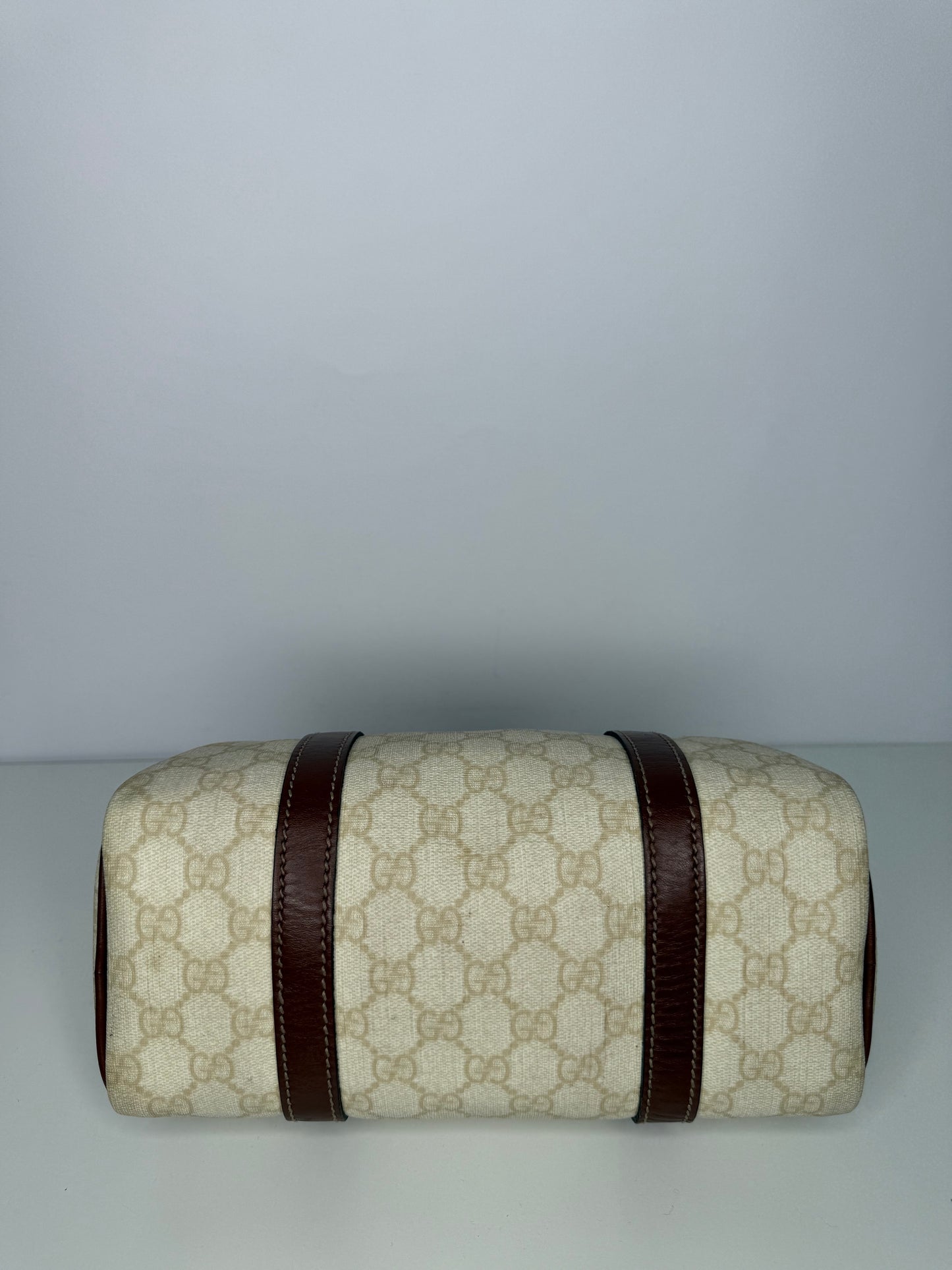 Gucci White GG Coated Canvas Small Joy Boston Bag