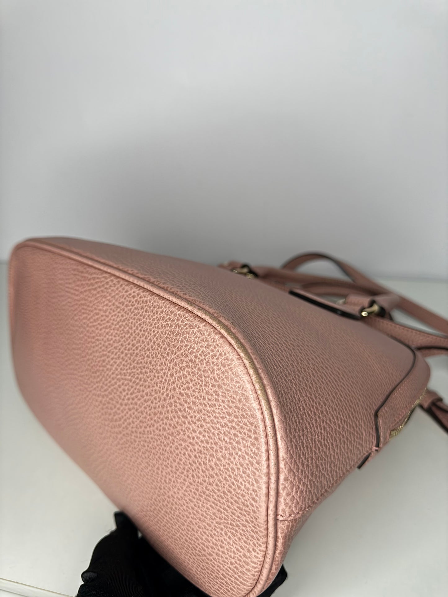 Gucci Dollar Calfskin Small GG Charm Dome Bag Baby Pink