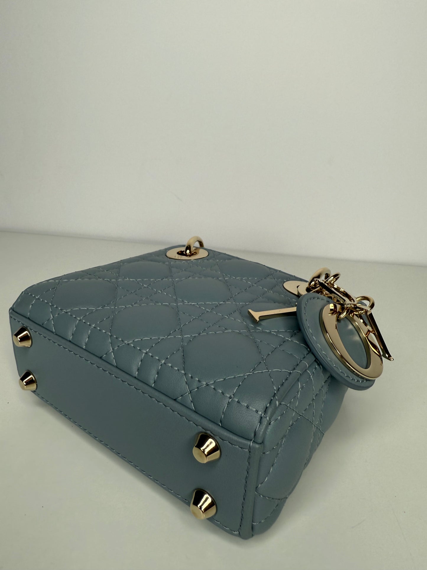 Dior Lady Dior Micro Bag Cloud Blue Cannage Lambskin