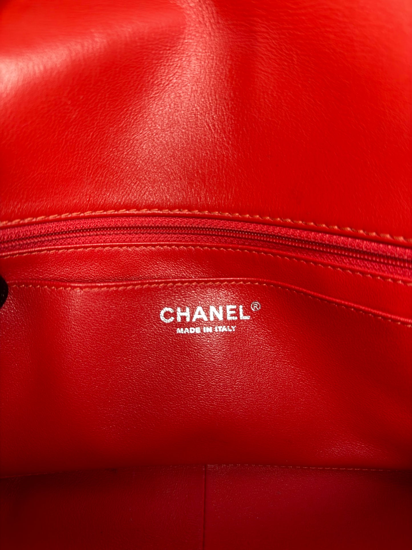 Chanel Red Calfskin Quilted Medium Rock My Shoulder Flap Bag