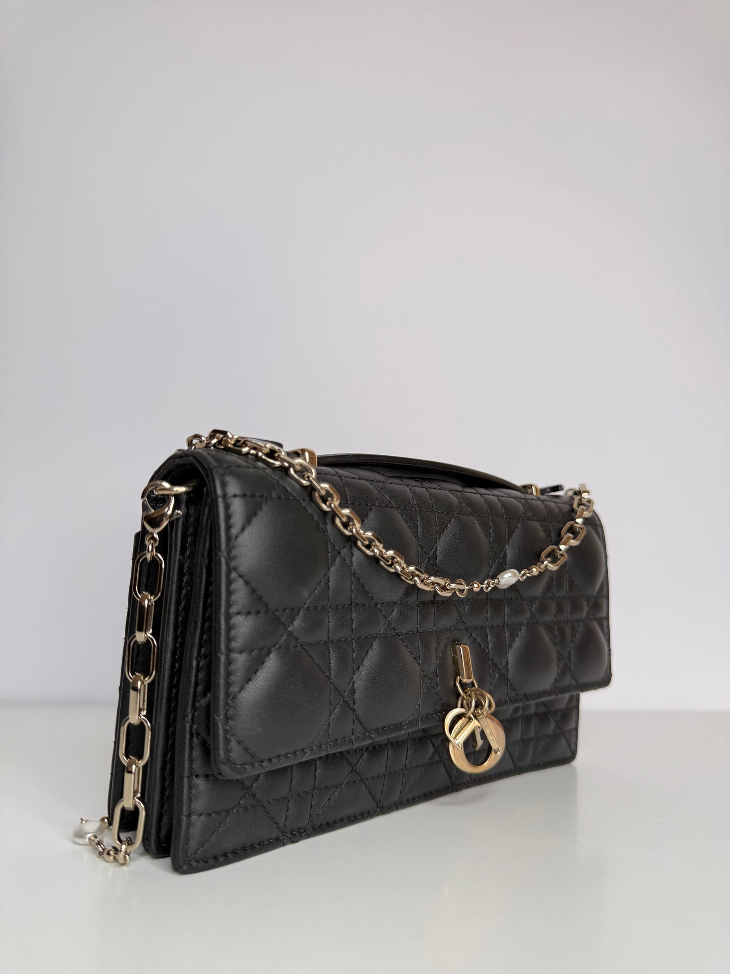 Dior My Dior Mini Bag Black Cannage Lambskin