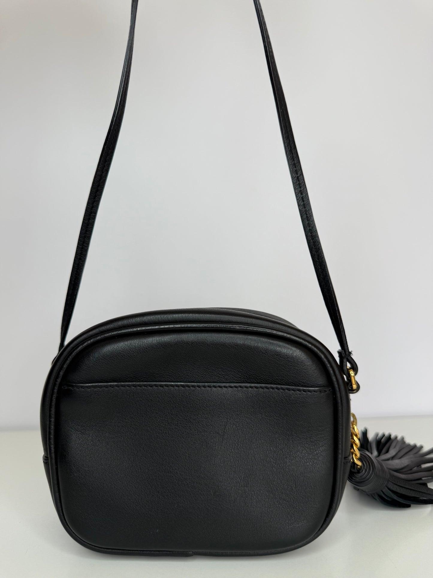 Saint Laurent Blogger Black Leather Crossbody Bag