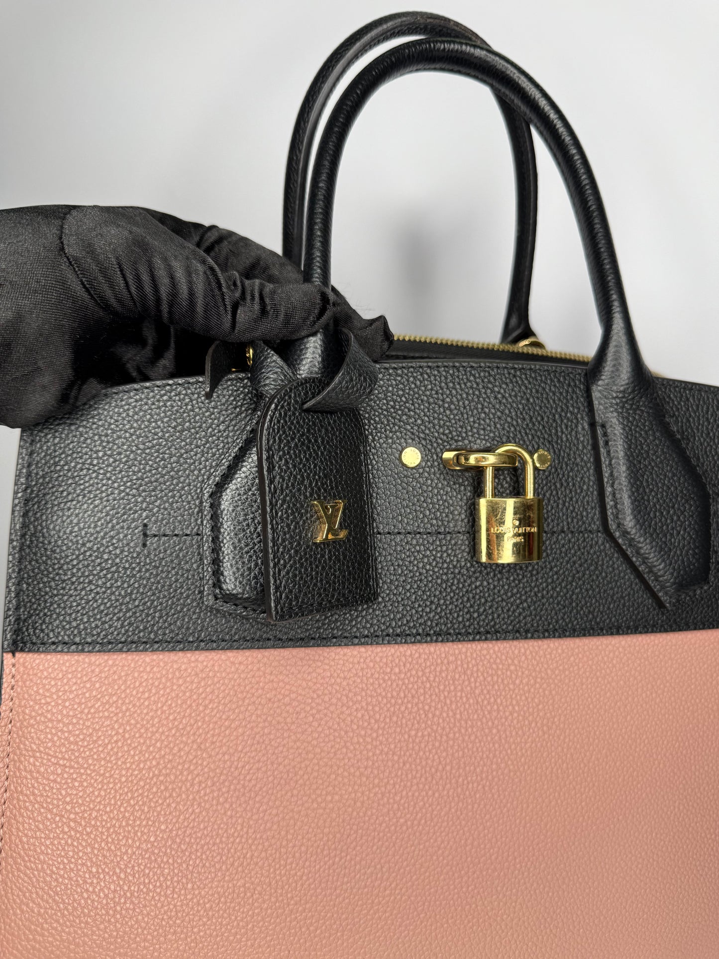 Louis Vuitton City Steamer MM Handbag Pink Noir