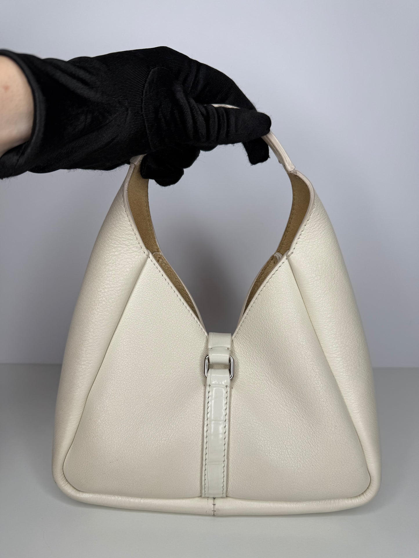 Givenchy Mini G-Hobo Ivory Calf Leather