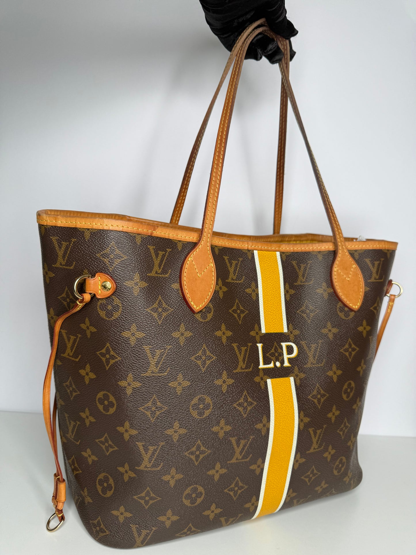 Louis Vuitton My LV Heritage Neverfull MM Monogram Canvas L.P Initials with Pochette