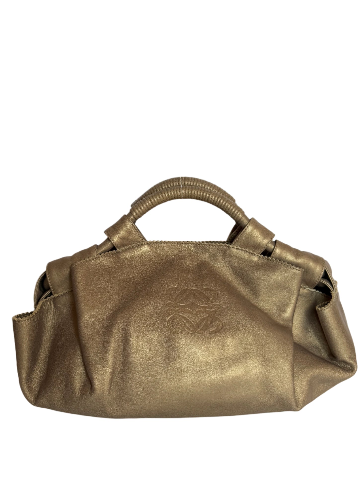 Loewe Metallic Gold Nappa Aire Bag