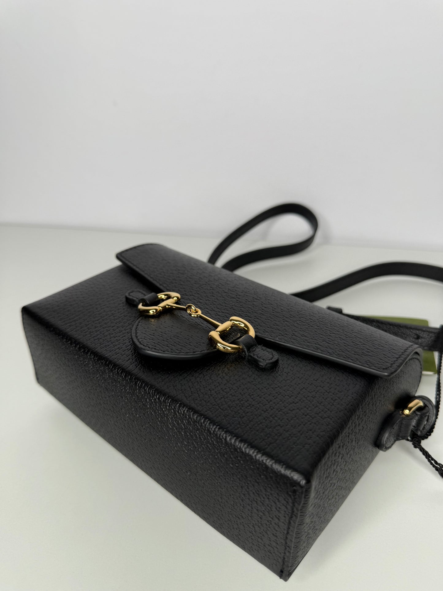 Gucci Calfskin Horsebit 1955 Shoulder Bag Black