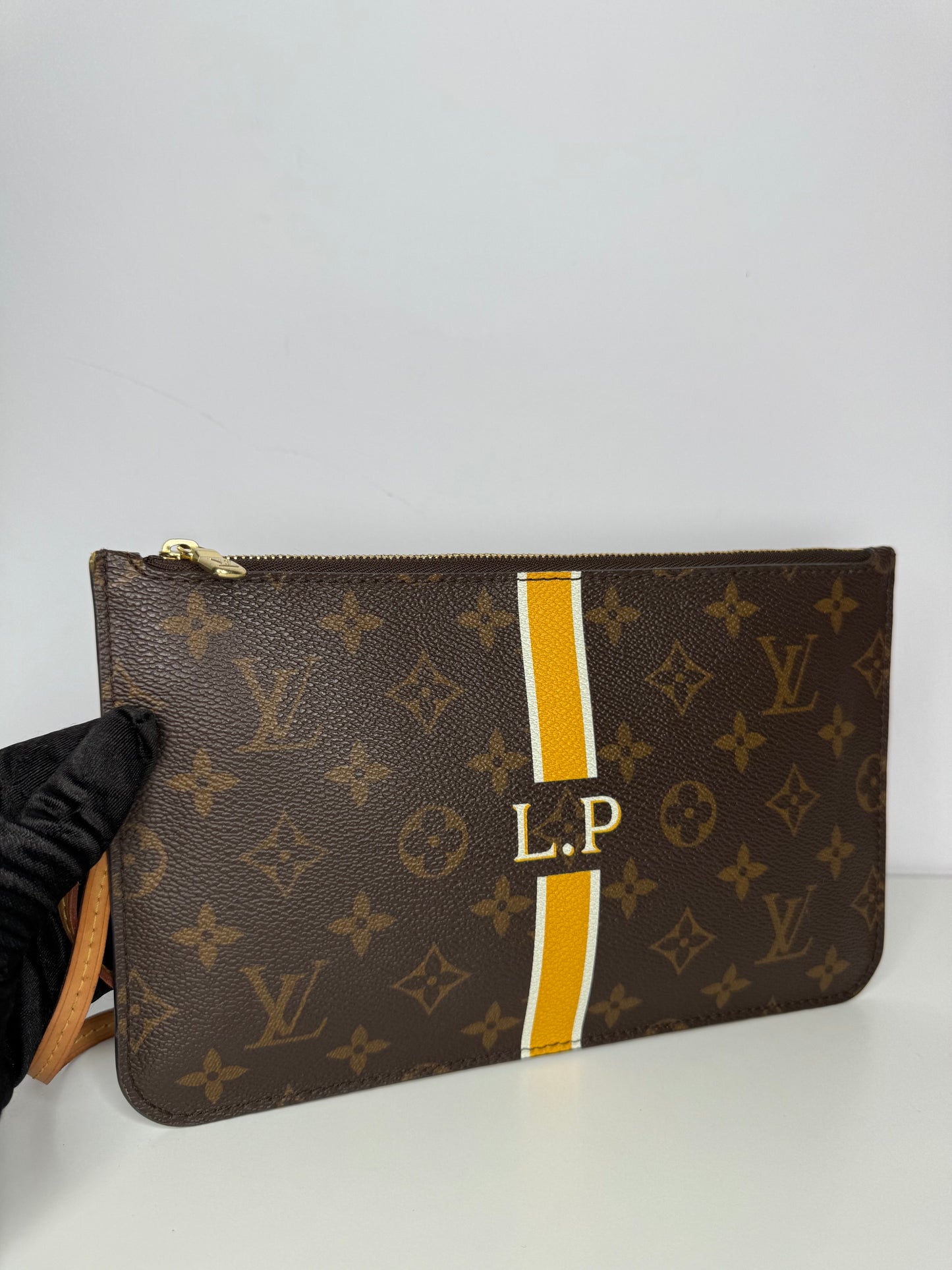 Louis Vuitton My LV Heritage Neverfull MM Monogram Canvas L.P Initials with Pochette