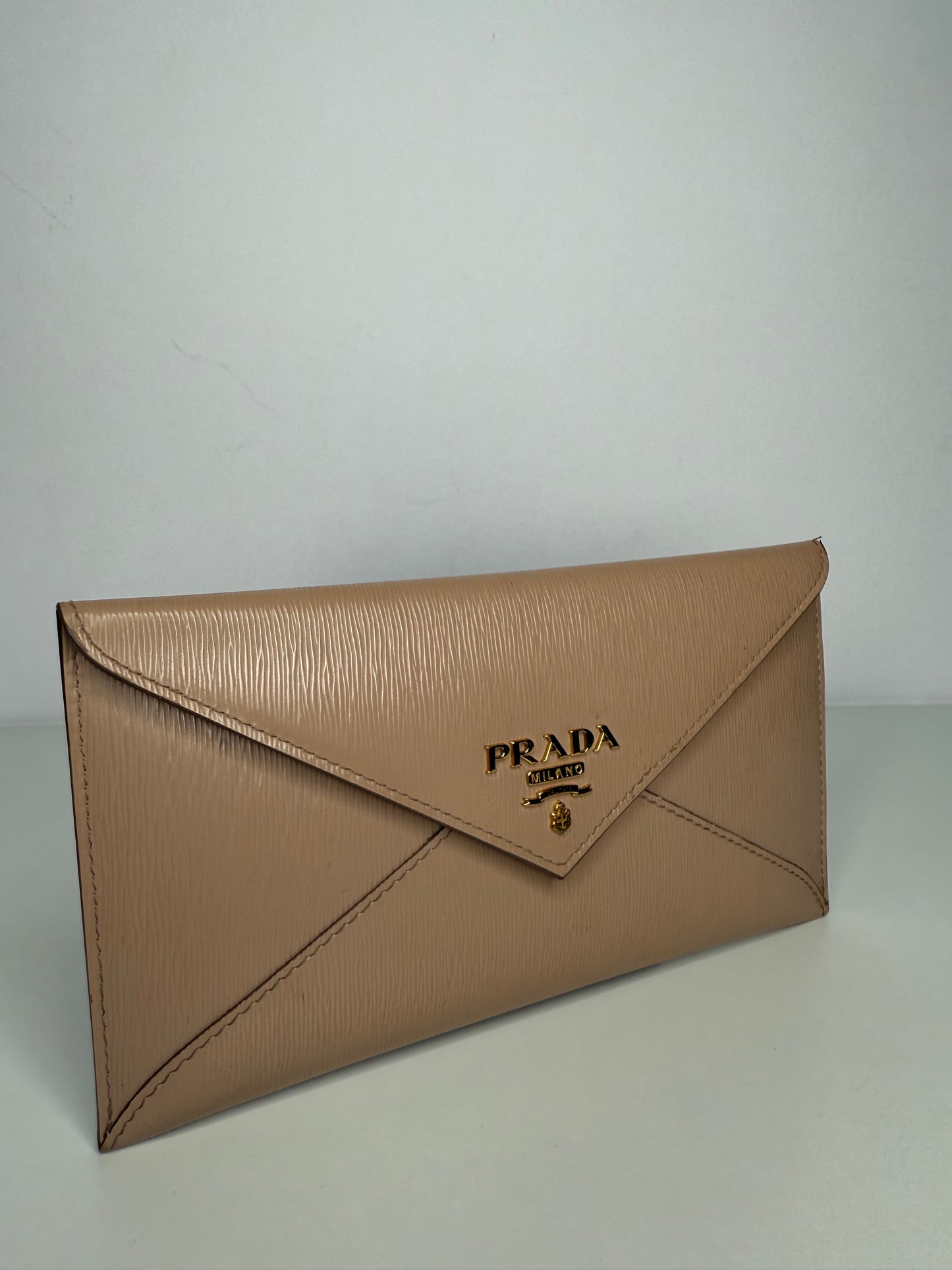 Prada Vitello Move Envelope Wallet Cipria