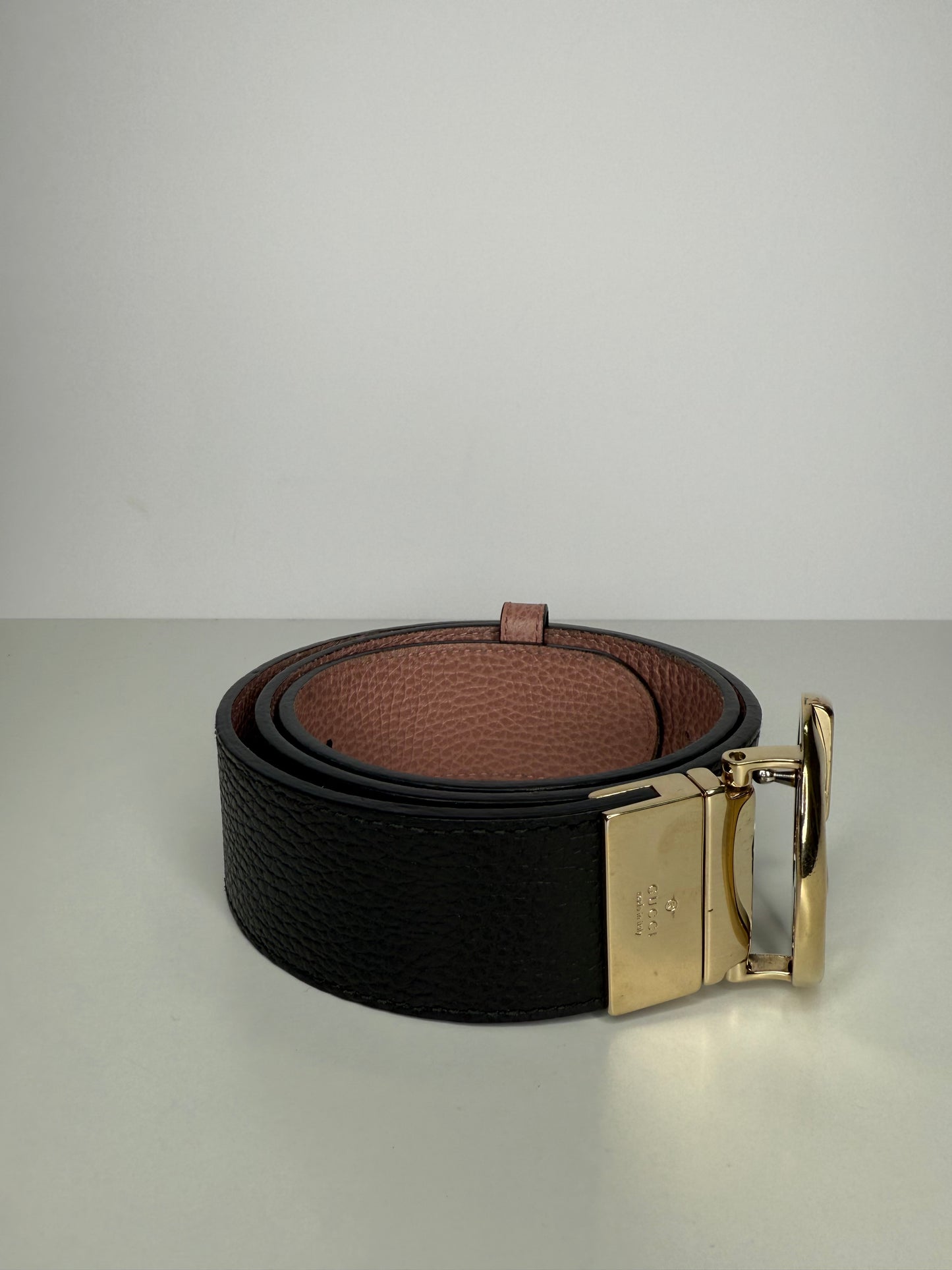 Gucci Interlocking G 2way Reversible Leather Belt