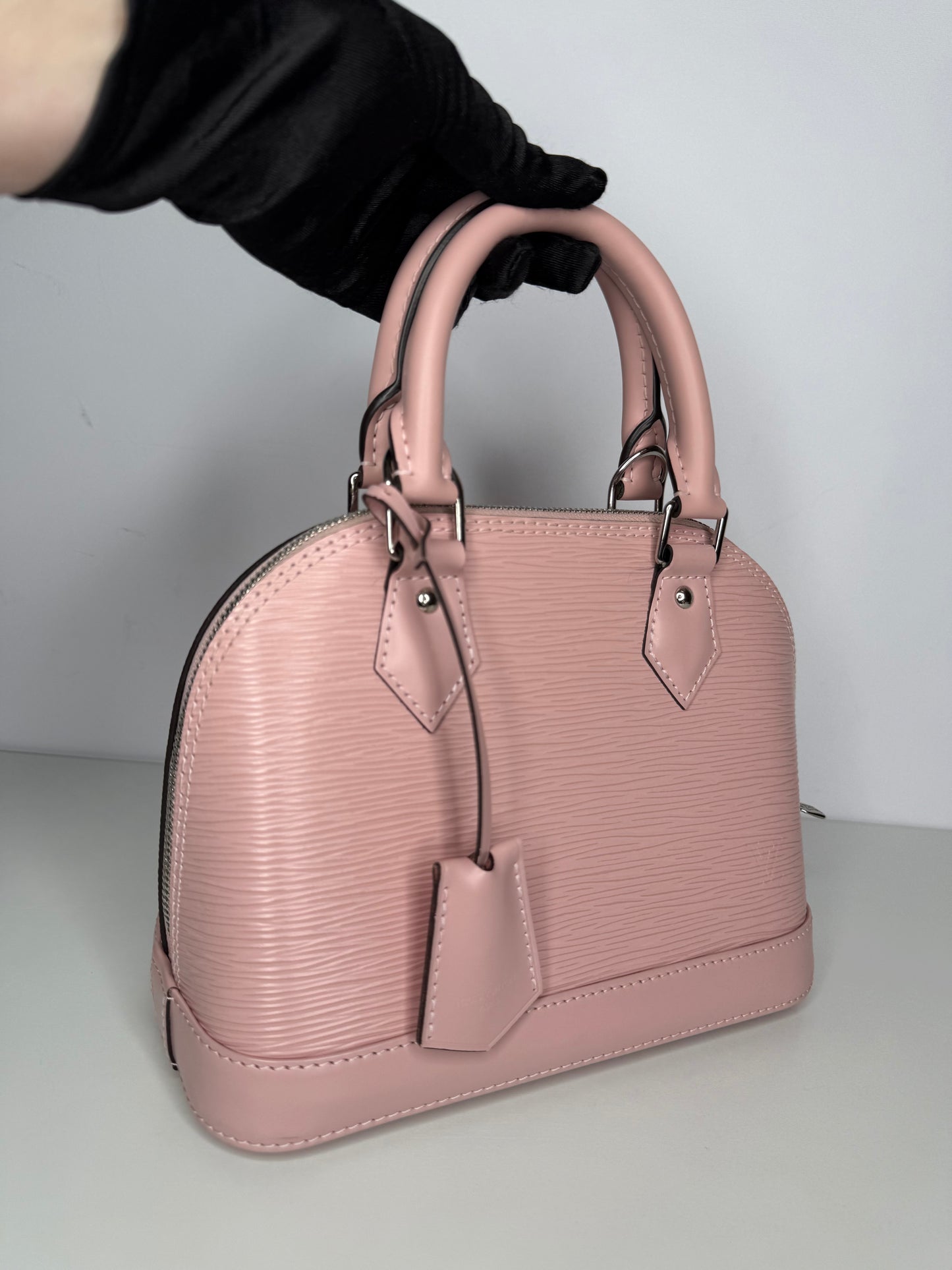 Louis Vuitton Alma BB Rose Ballerine Epi Leather