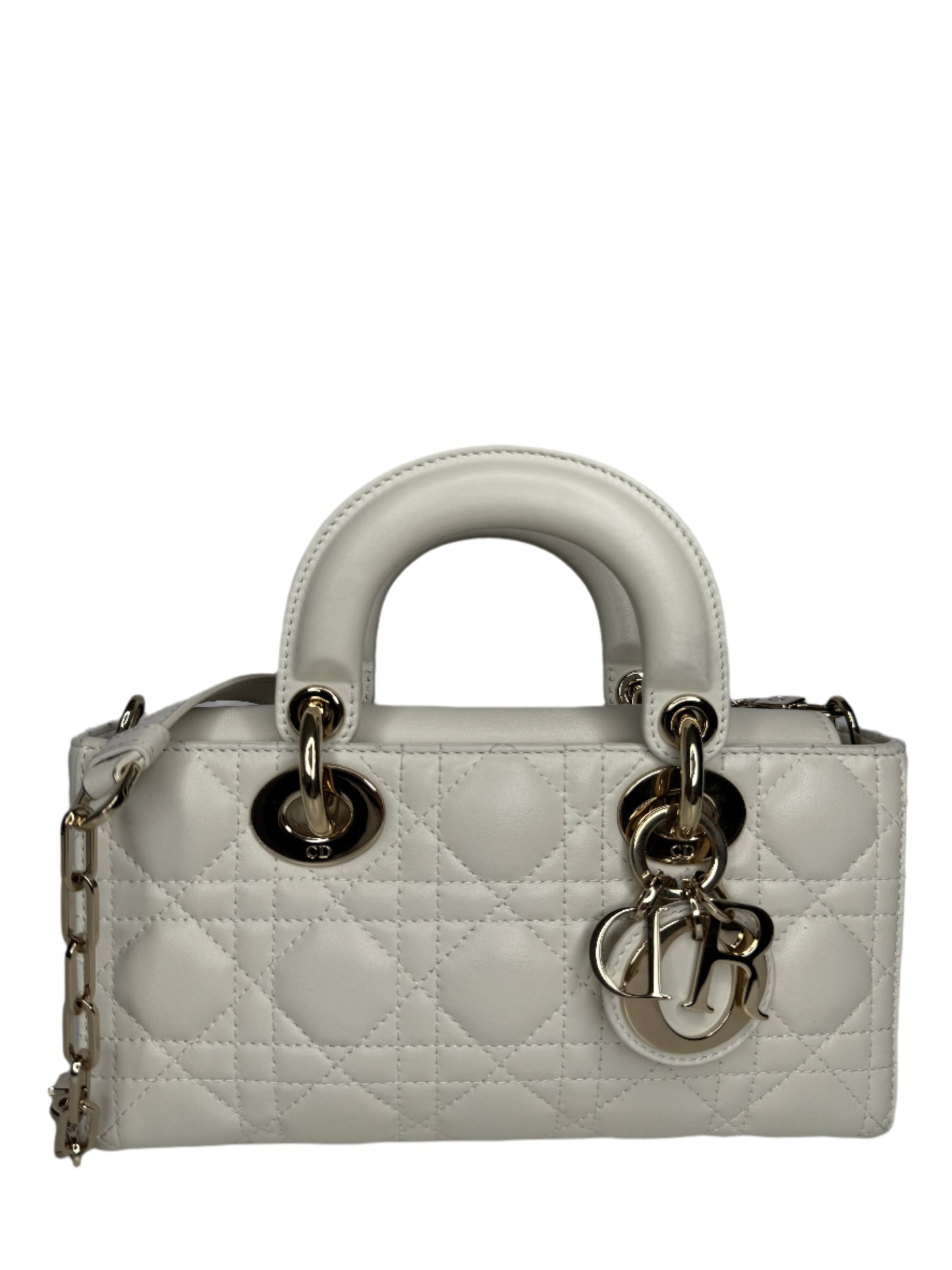 Dior Lady D-Joy Small Latte Cannage Lambskin Bag