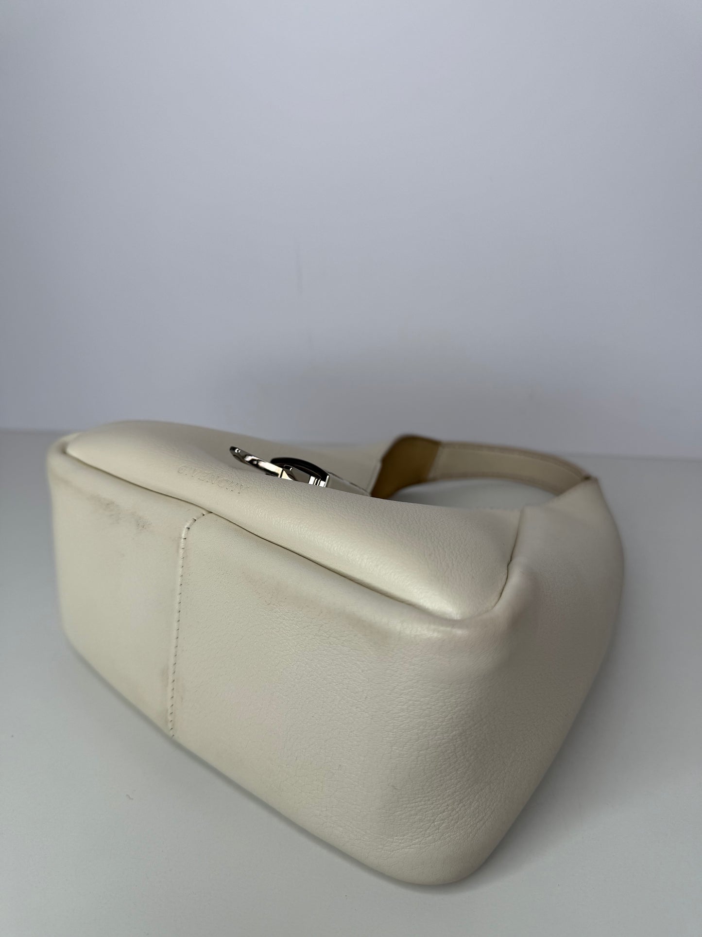 Givenchy Mini G-Hobo Ivory Calf Leather