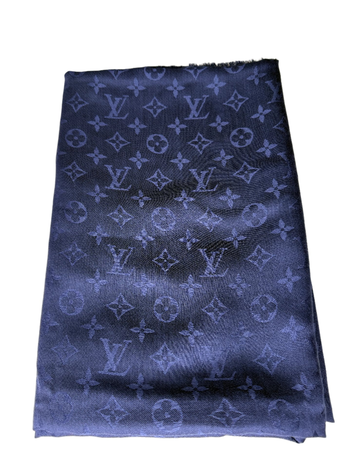 Louis Vuitton Blue Monogram Classic Shawl