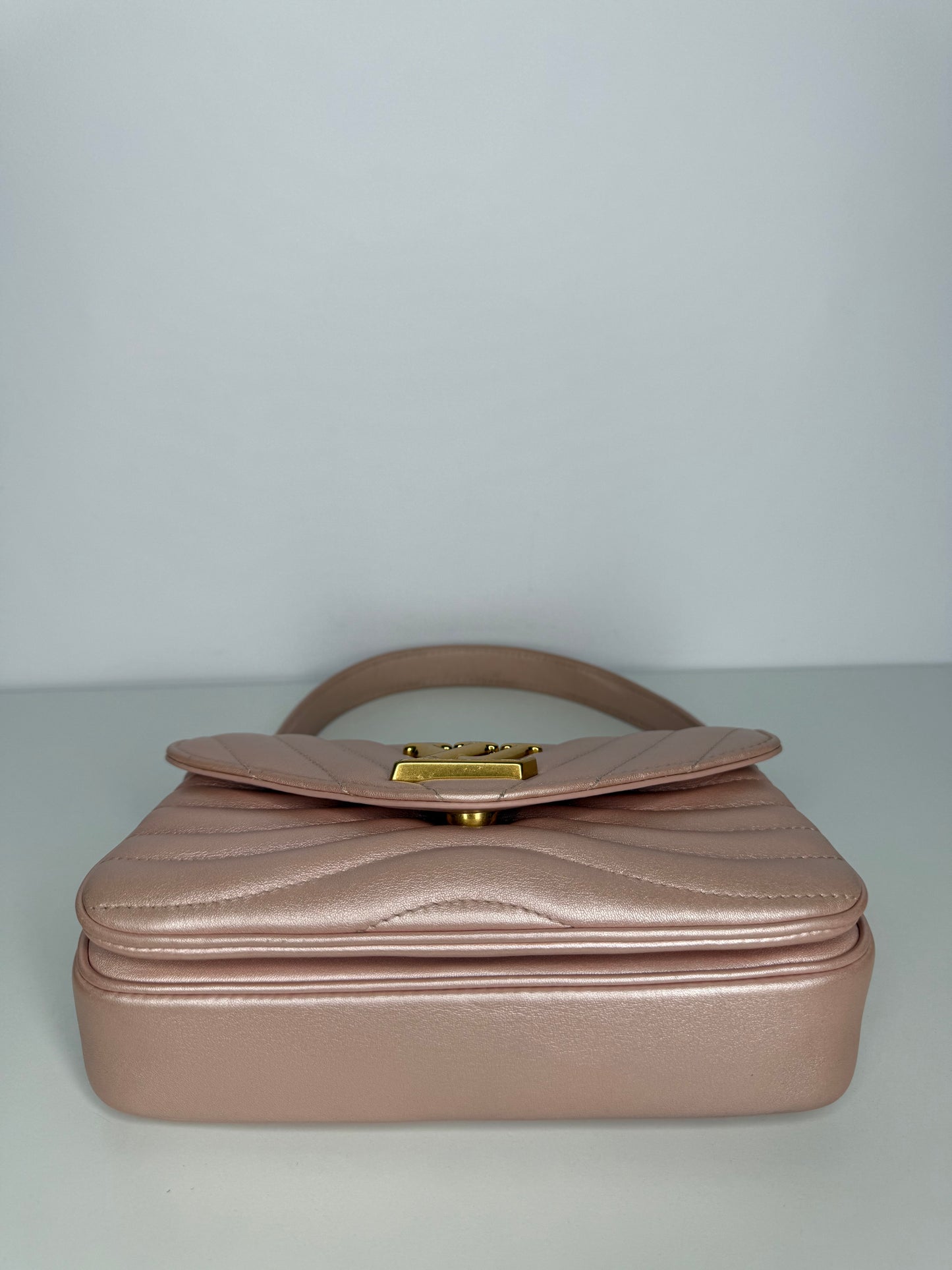 Louis Vuitton Metallic Pink Leather New Wave PM Chain Bag