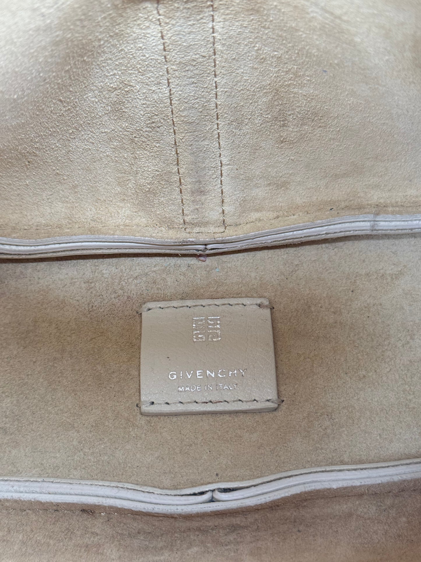 Givenchy Mini G-Hobo Ivory Calf Leather