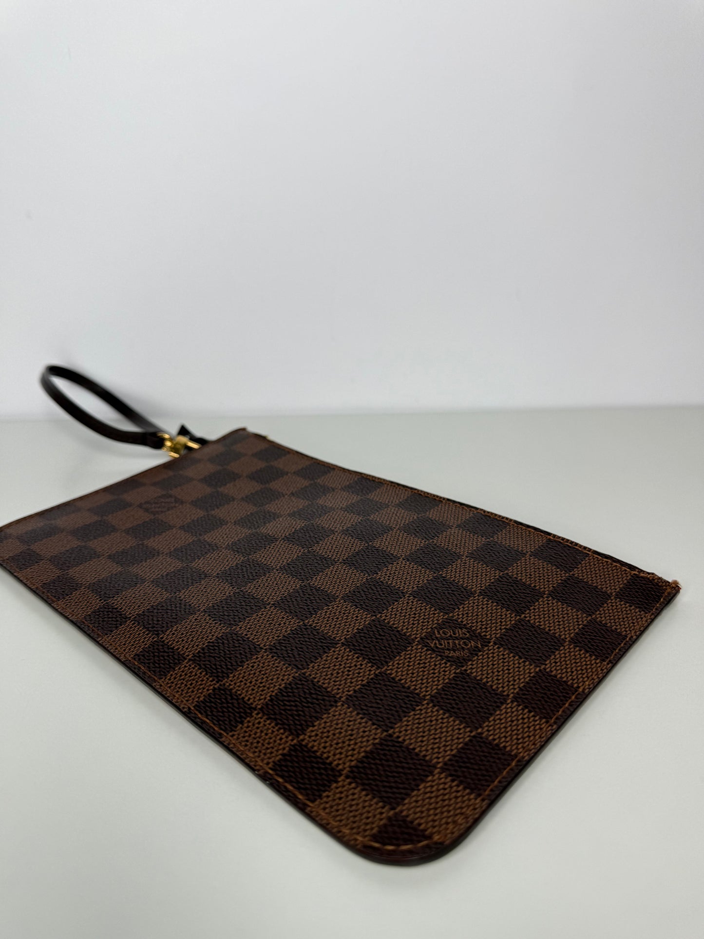 Louis Vuitton Neverfull Pochette Damier Ebene Canvas