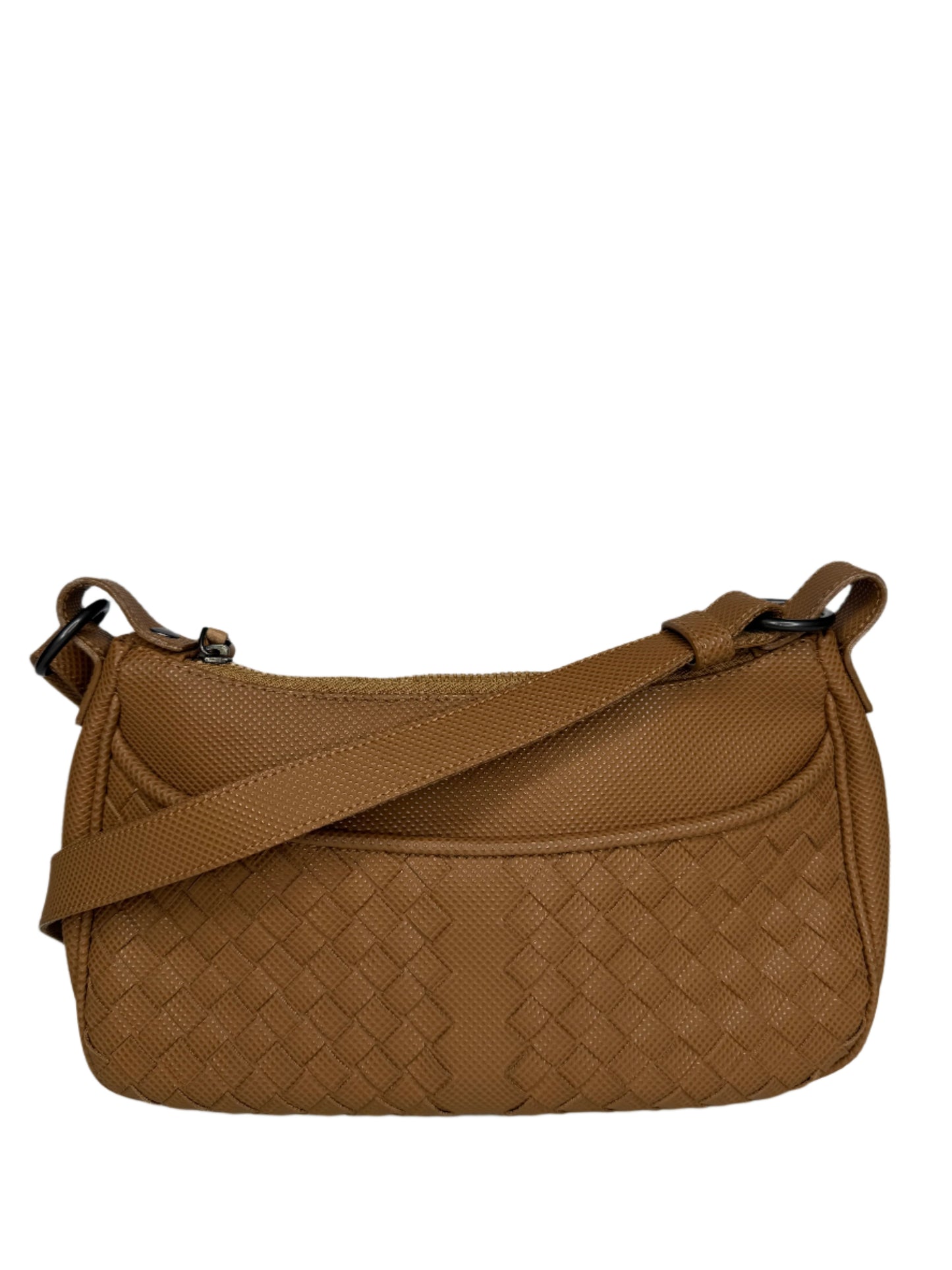 Bottega Veneta Brown Intrecciato Leather Crossbody Bag Brown Camel