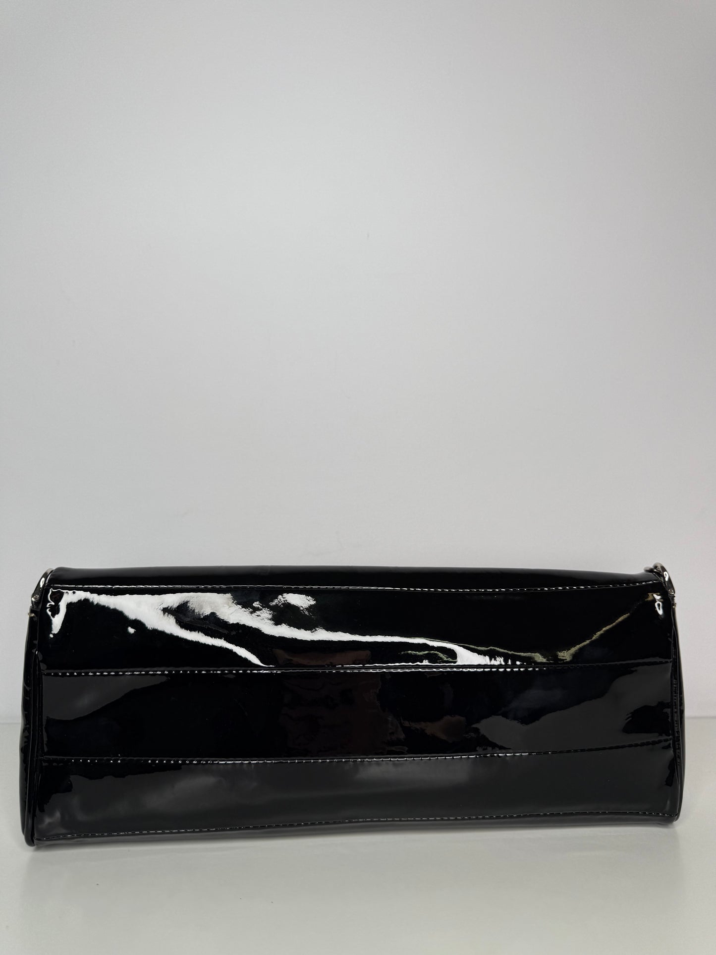 Dolce Gabbana Black Patent Leather Miss Martini Shoulder Bag