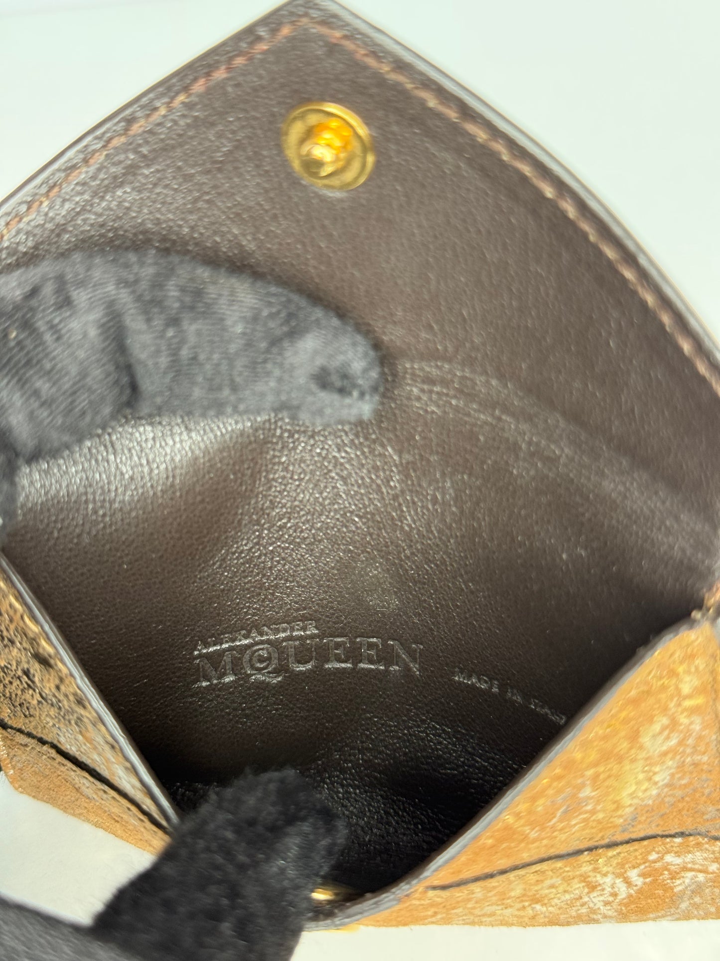 Alexander McQueen Skull Leather Card Case