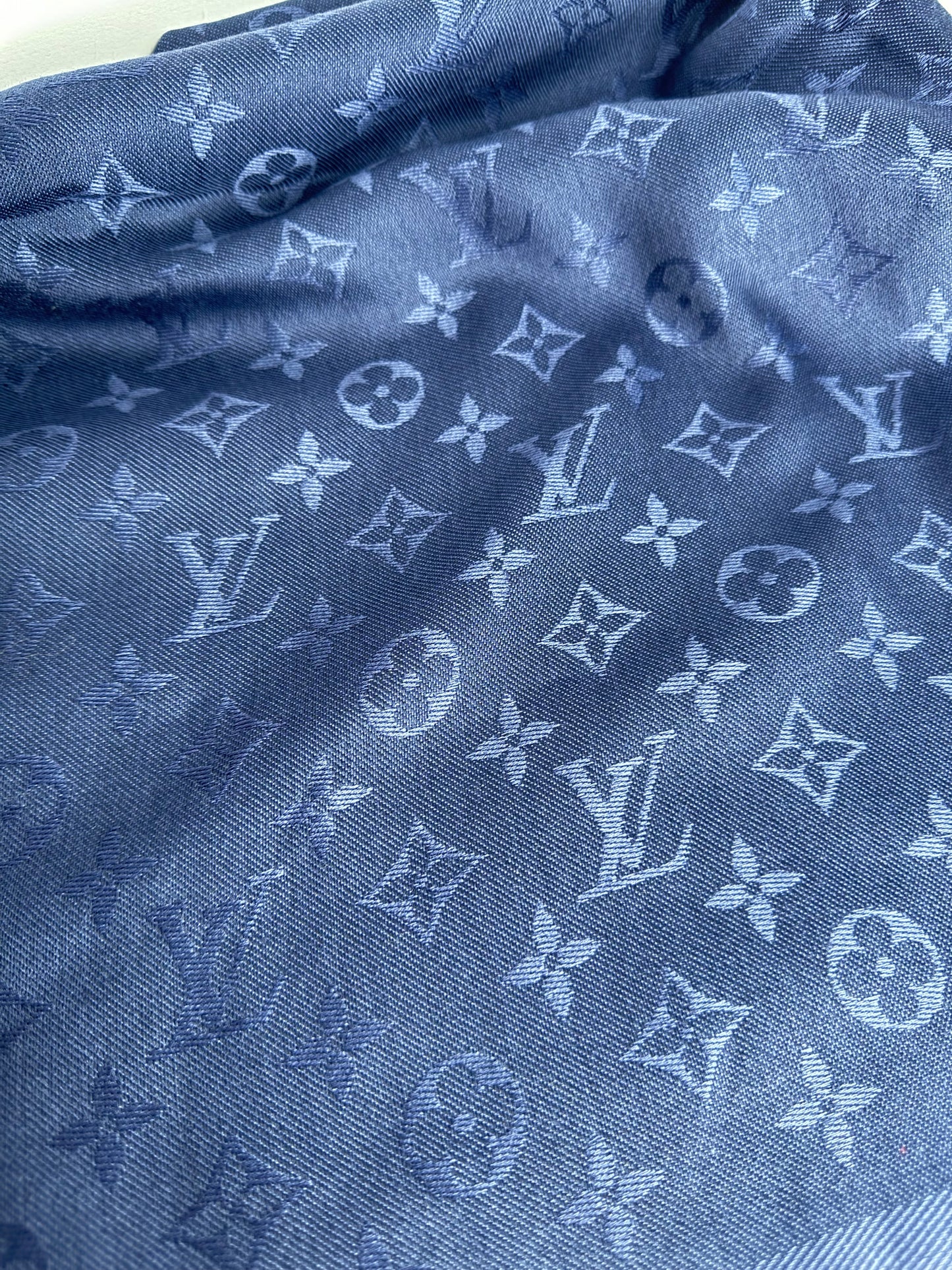 Louis Vuitton Blue Monogram Classic Shawl