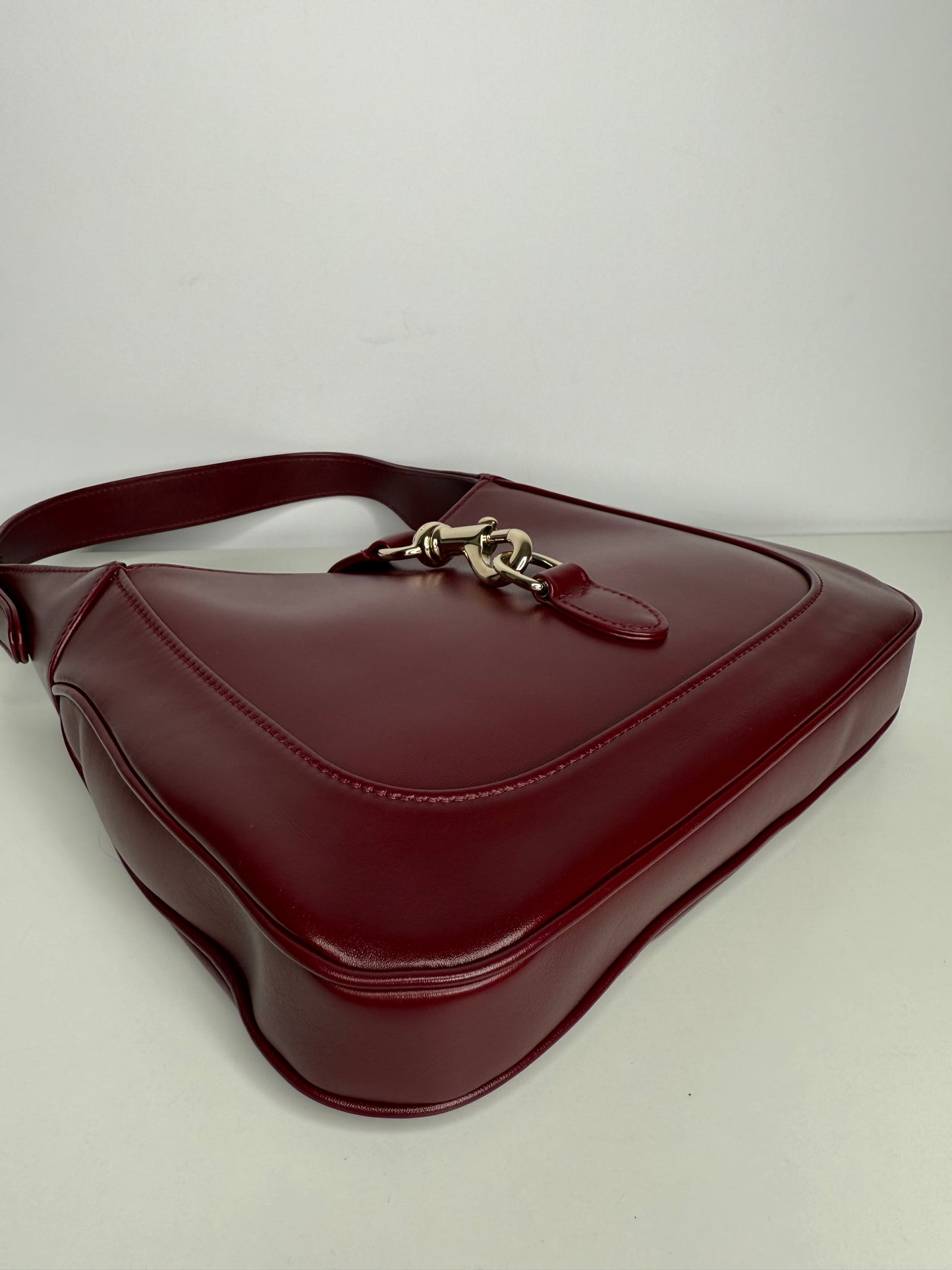 Gucci Jackie 1961 Small Shoulder Bag Gucci Rosso Ancora Leather