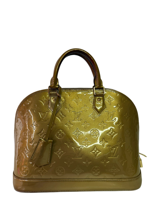 Louis Vuitton Alma PM Monogram Vernis Beige Poodle Bag