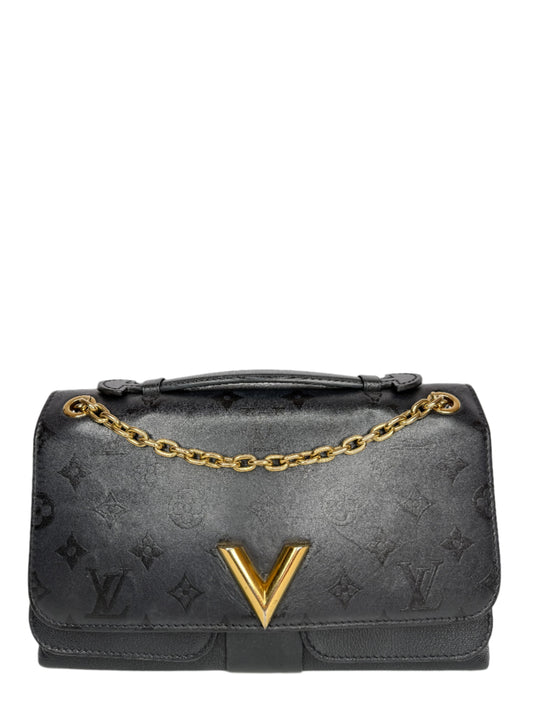 Louis Vuitton Black Monogram Leather Very Chain Bag