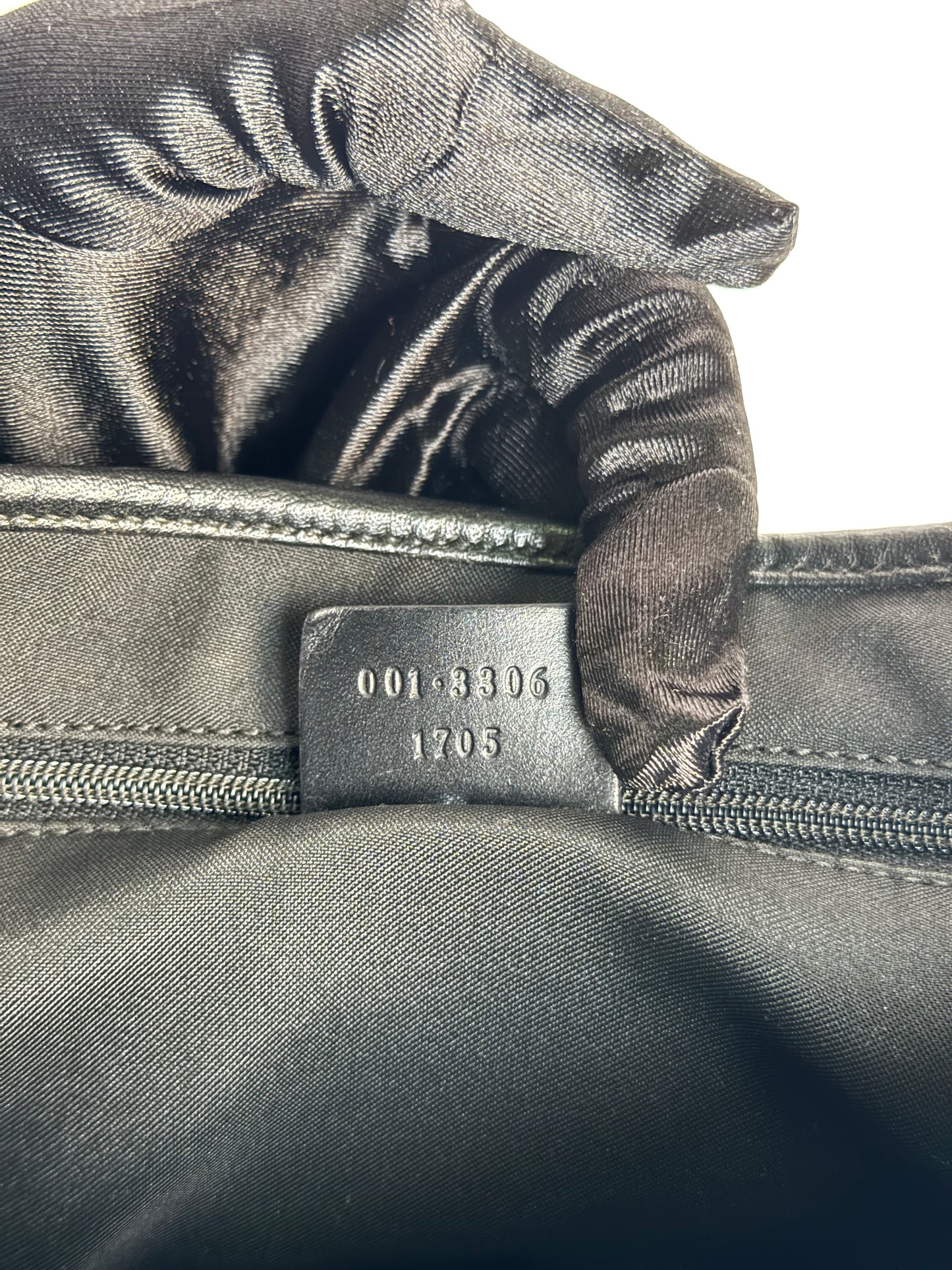 Gucci Black GG Canvas and Leather Small Jackie Shoulder Bag