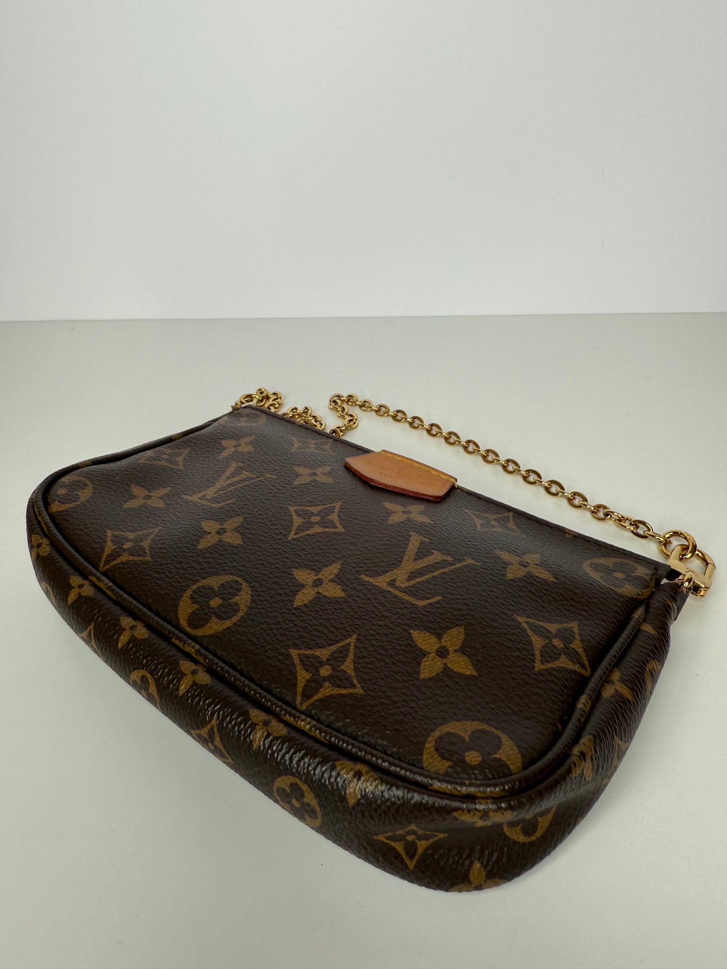 Louis Vuitton Multi Pochette Accessoires Rose Klair Strap Monogram Canvas