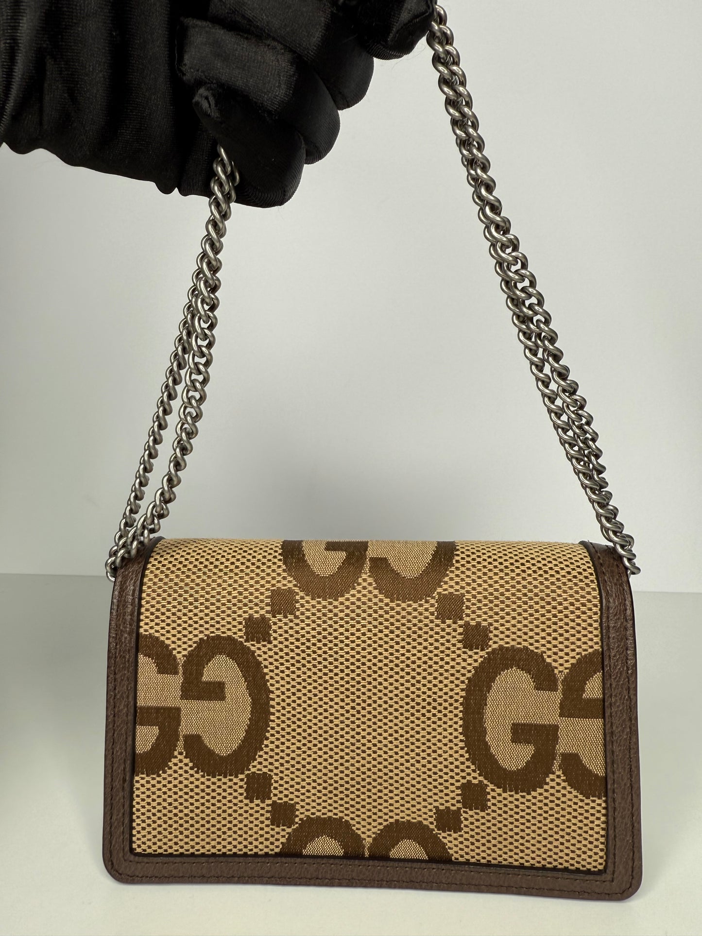 Gucci Jumbo GG Super Mini Dionysus Shoulder Bag