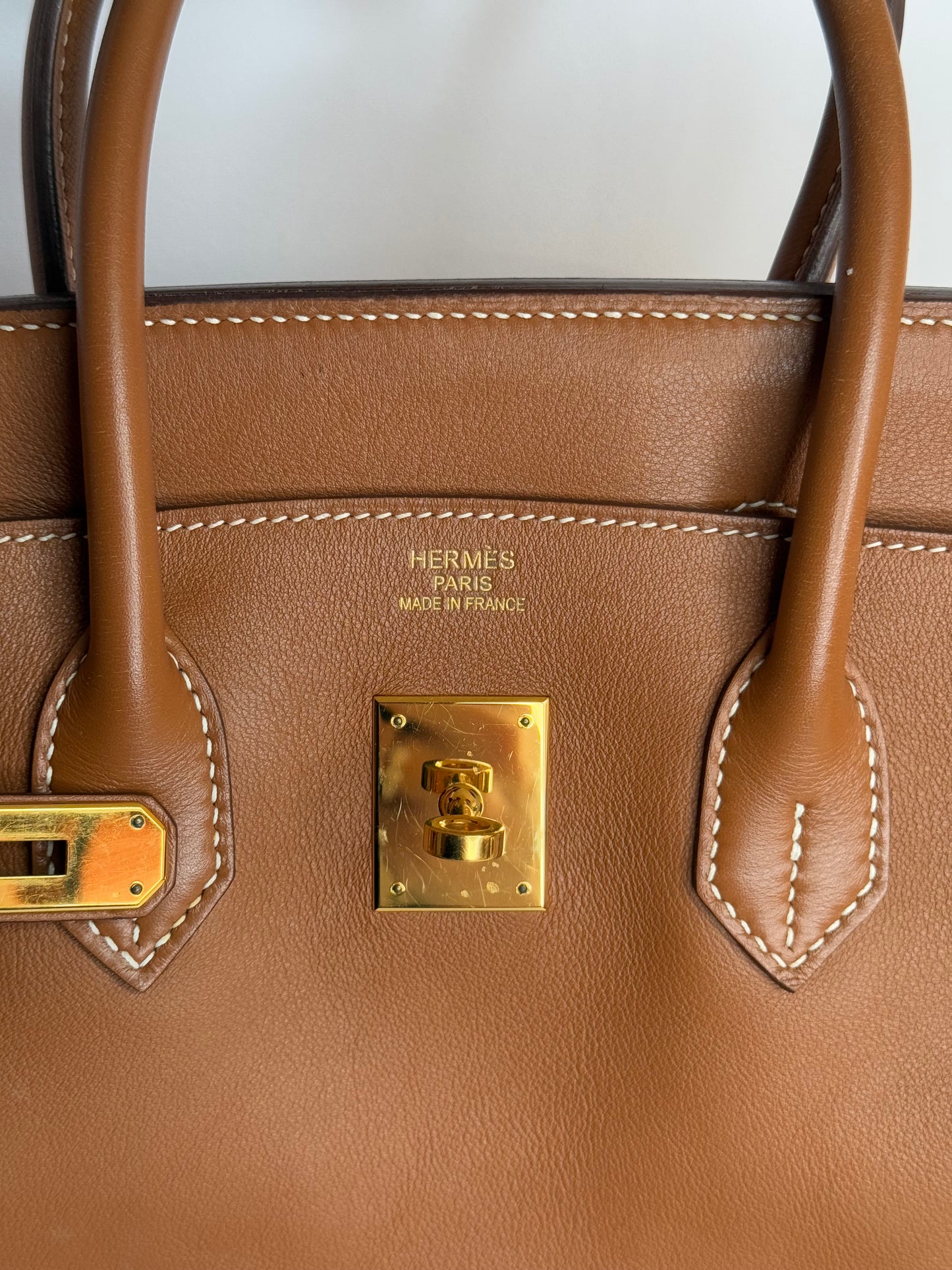 Hermès Birkin 35 cm Gold Swift Leather Gold Hardware