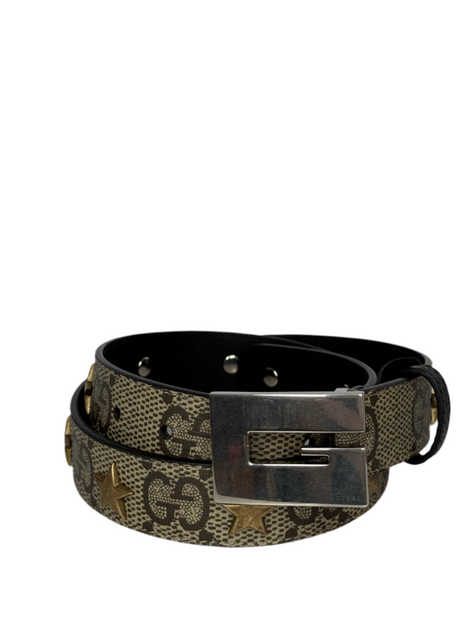 Gucci GG Supreme Star G Buckle Belt