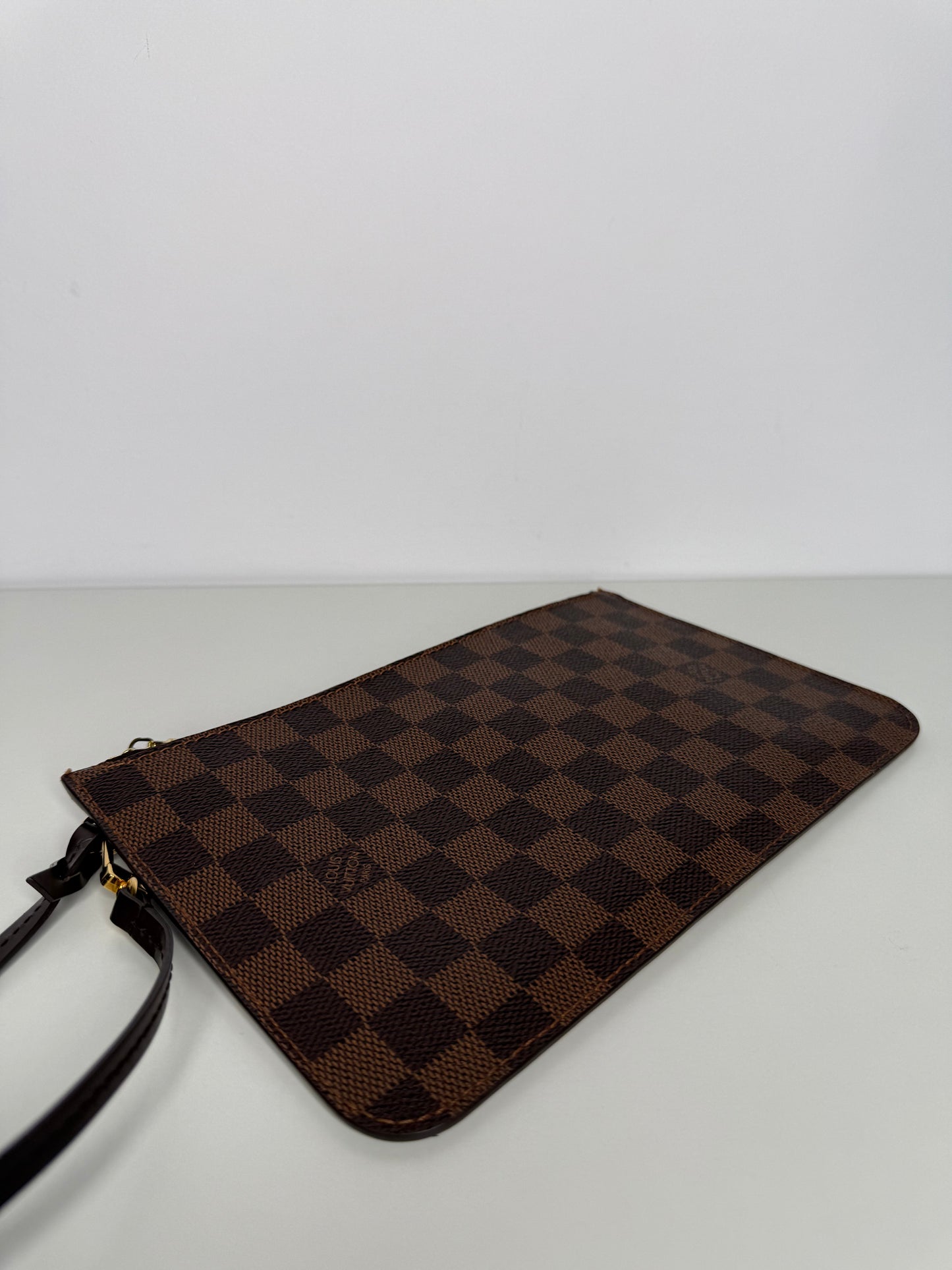 Louis Vuitton Neverfull Pochette Damier Ebene Canvas