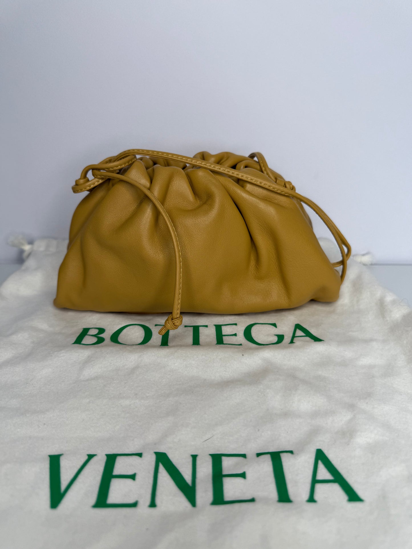 Bottega Veneta Butter Calfskin The Mini Pouch Butterscotch